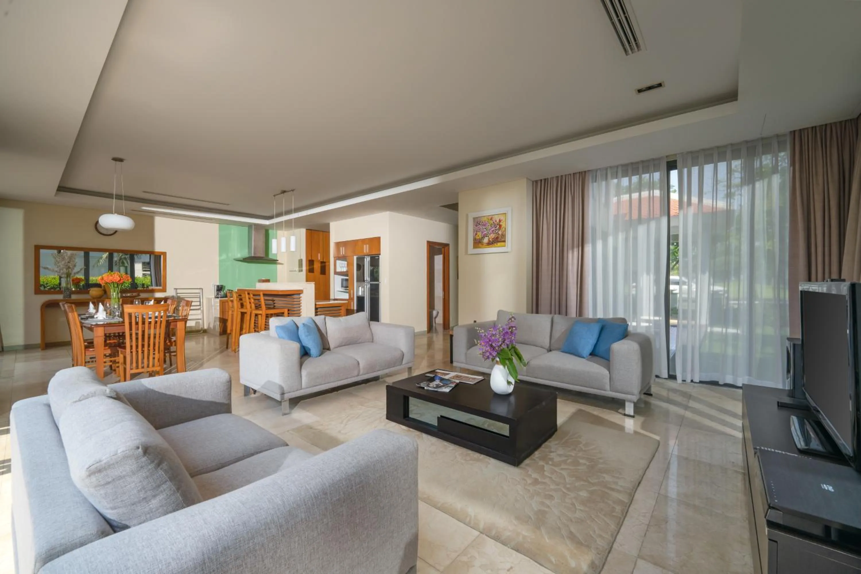 Living room in Memories Holiday beach villa Da Nang