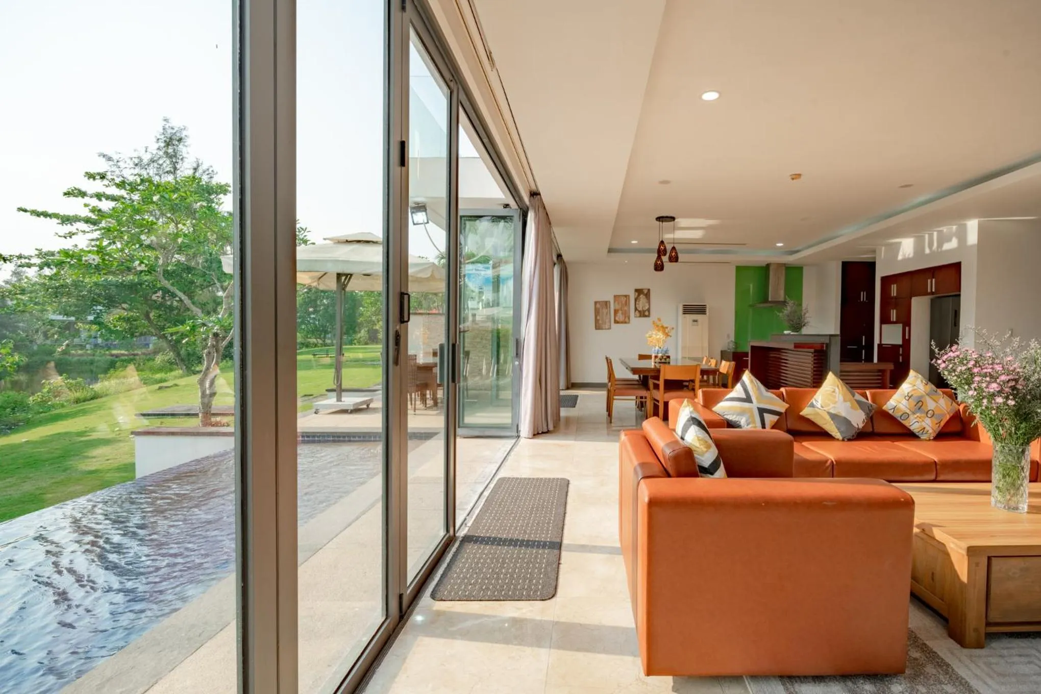 Living room in Memories Holiday beach villa Da Nang