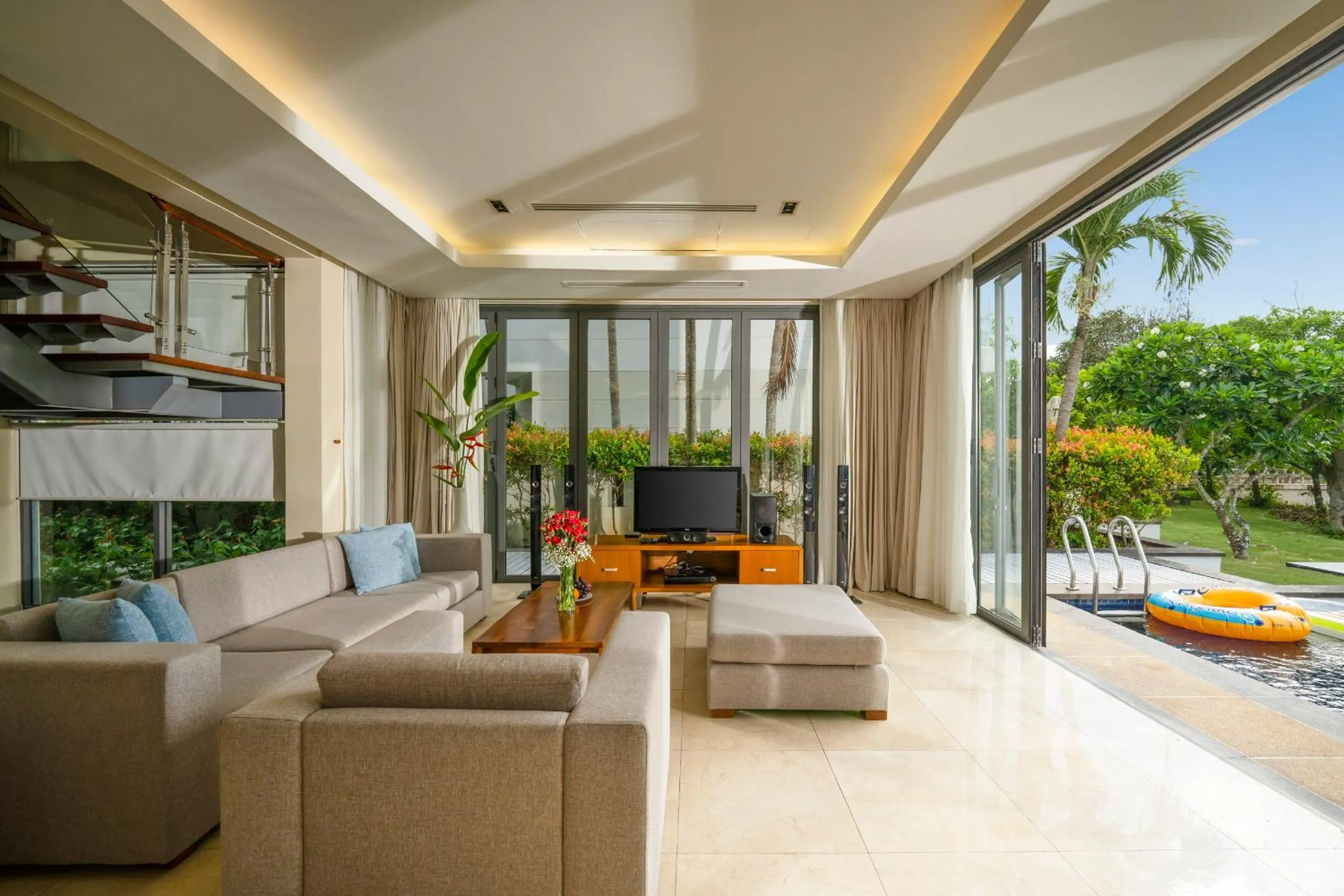 Living room in Memories Holiday beach villa Da Nang