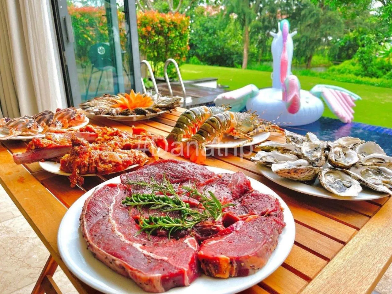 BBQ facilities in Memories Holiday beach villa Da Nang