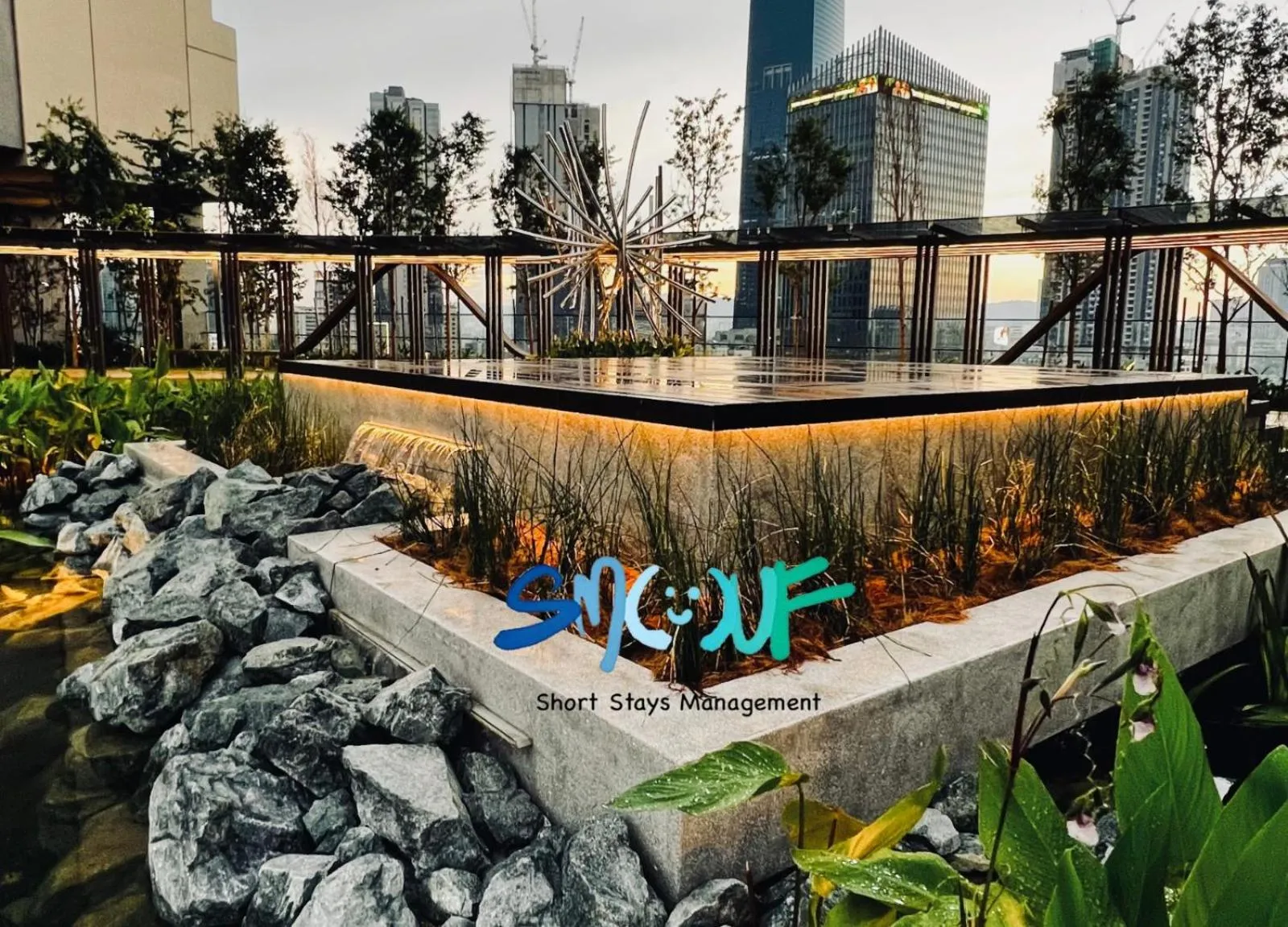 Garden in The Axon Bukit Bintang by SMOVF BNB