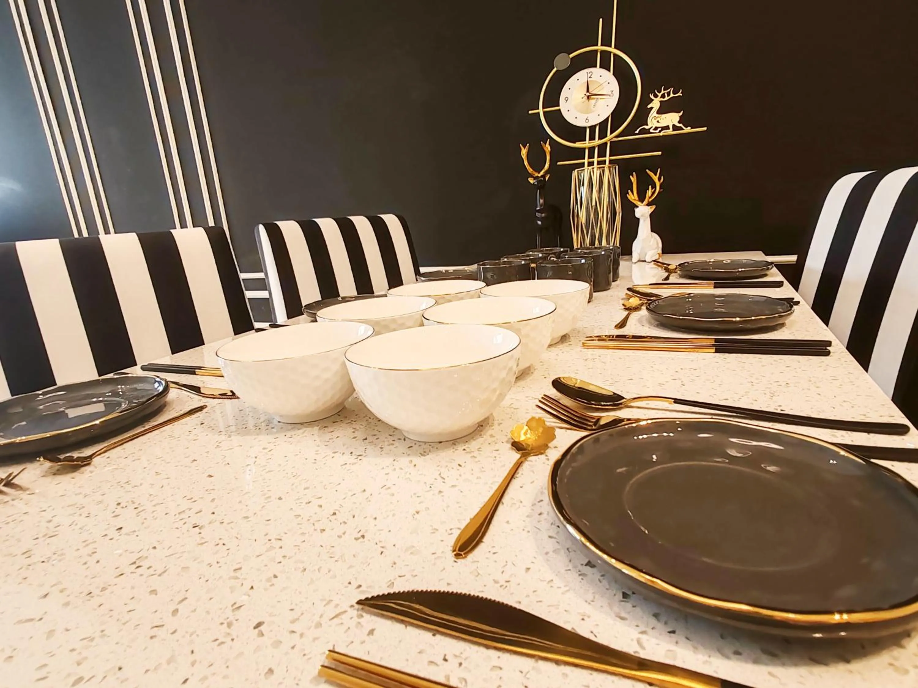 Dining area in The Axon Bukit Bintang by SMOVF BNB