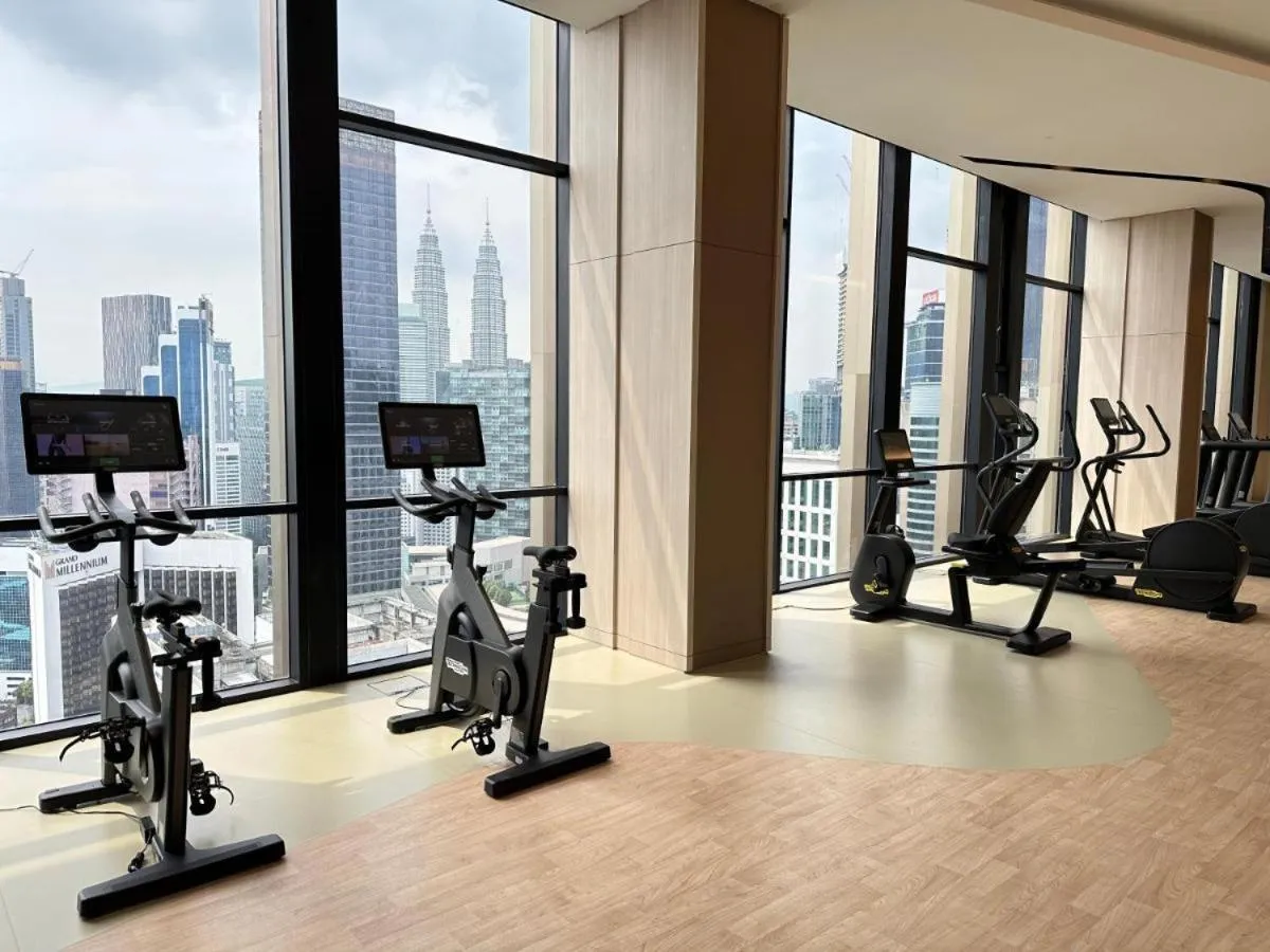 Fitness centre/facilities in The Axon Bukit Bintang by SMOVF BNB