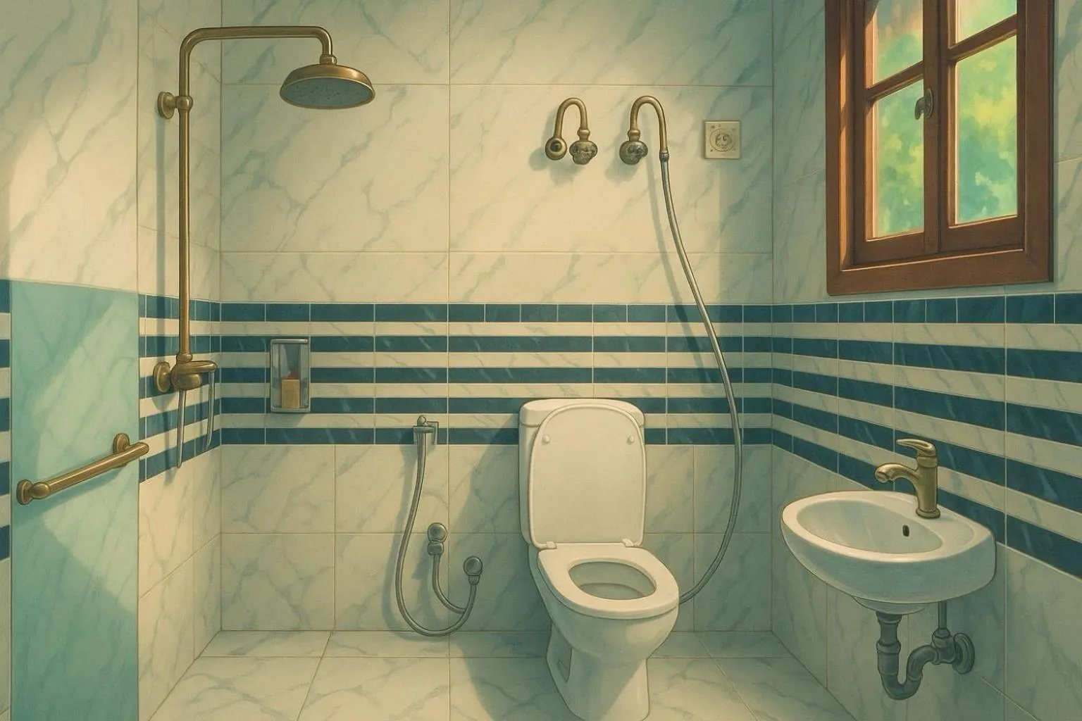 Bathroom in Hotel O Happy Stay