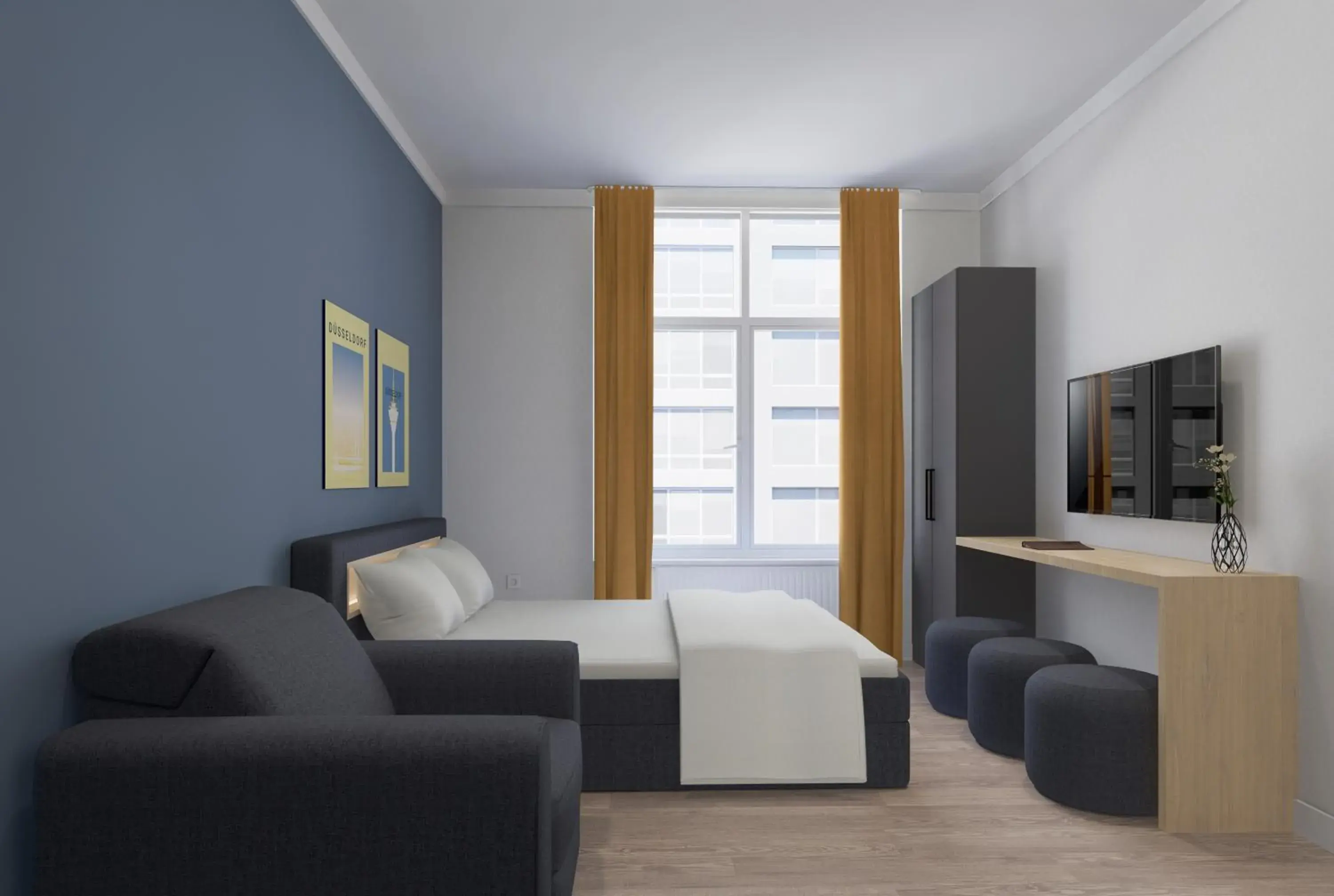 Bed in Antares Apartments Bed in Antares Apartments