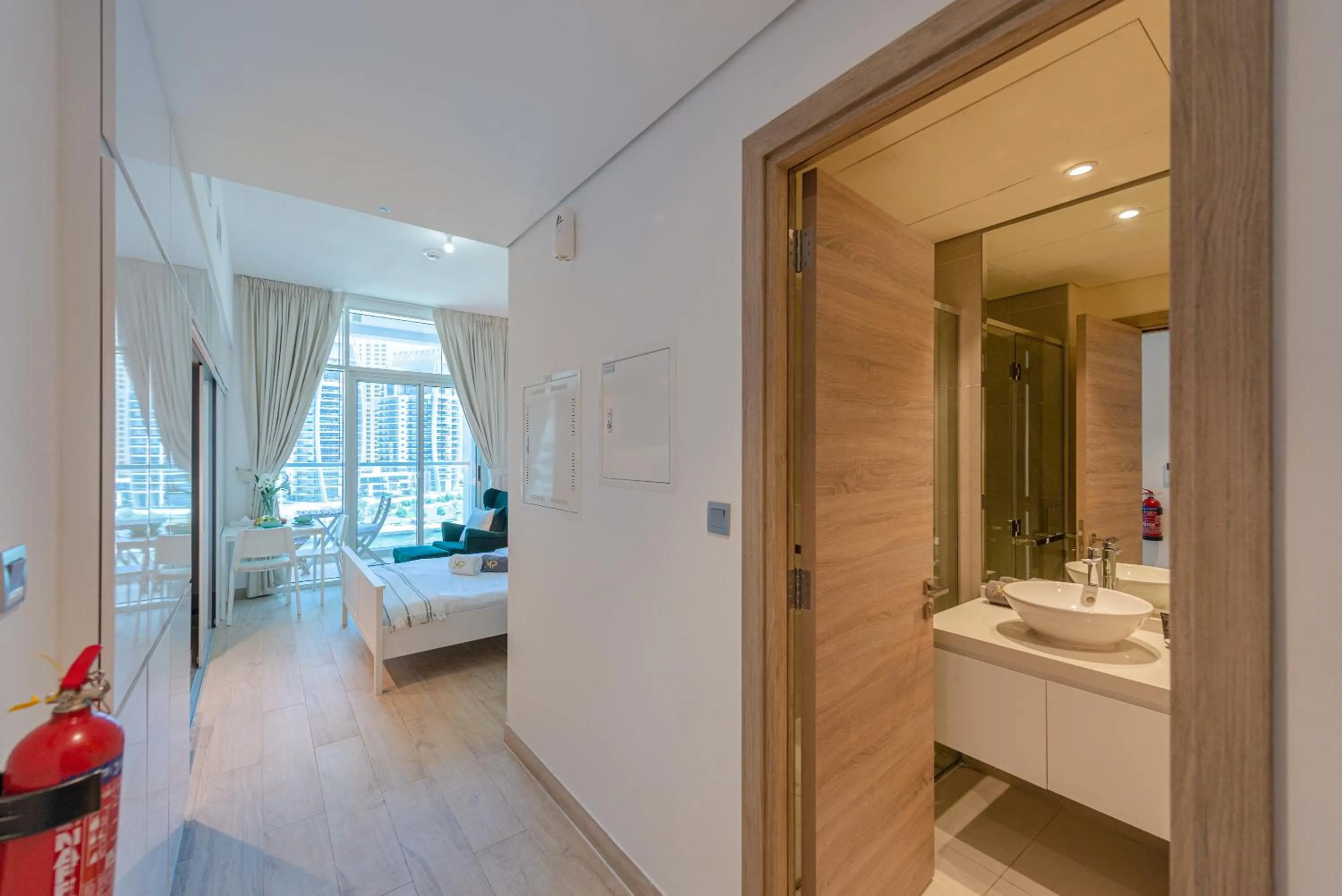 Bedroom in Marco Polo - Studio with Marina View, Huge Balcony in Marina