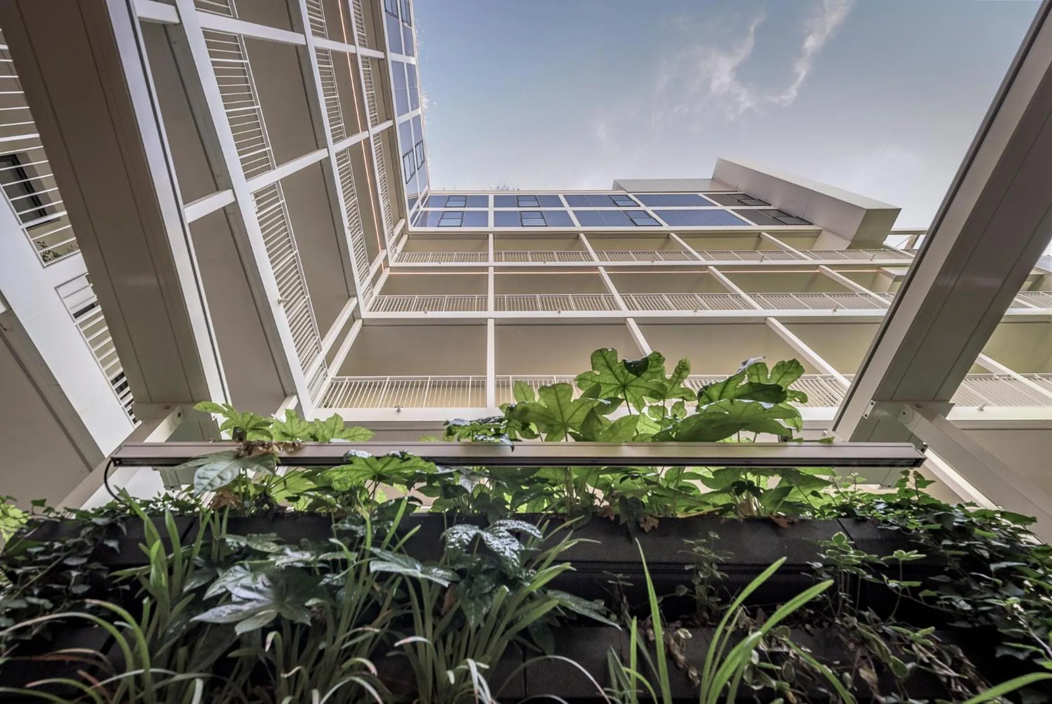 Inner courtyard view in Palazzo Viridis