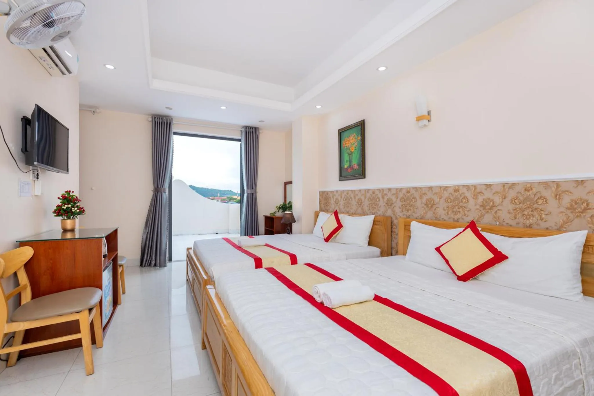 Bed in Biển Vàng Vũng Tàu Hotel