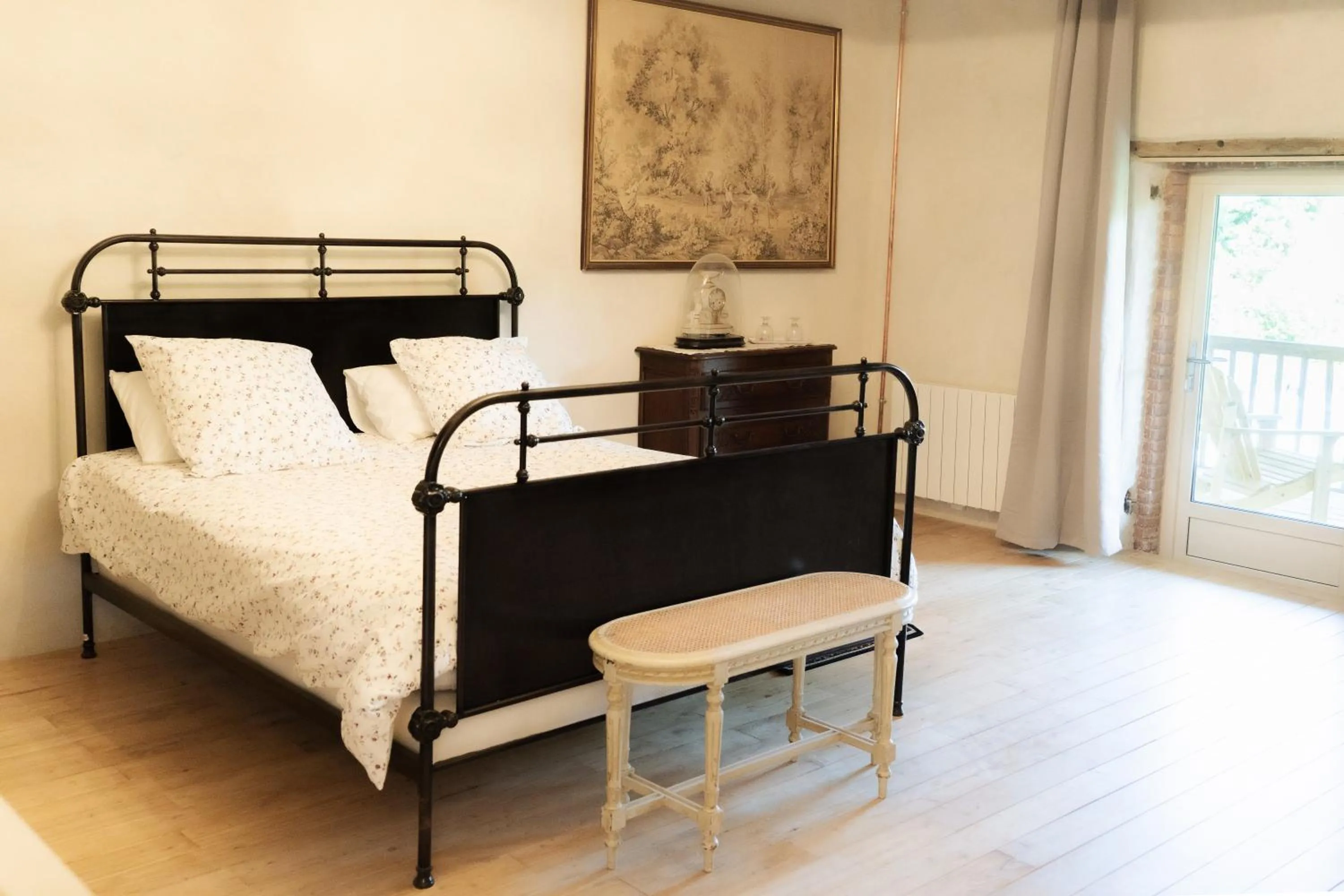 Bed in Le domaine de la Rivalière