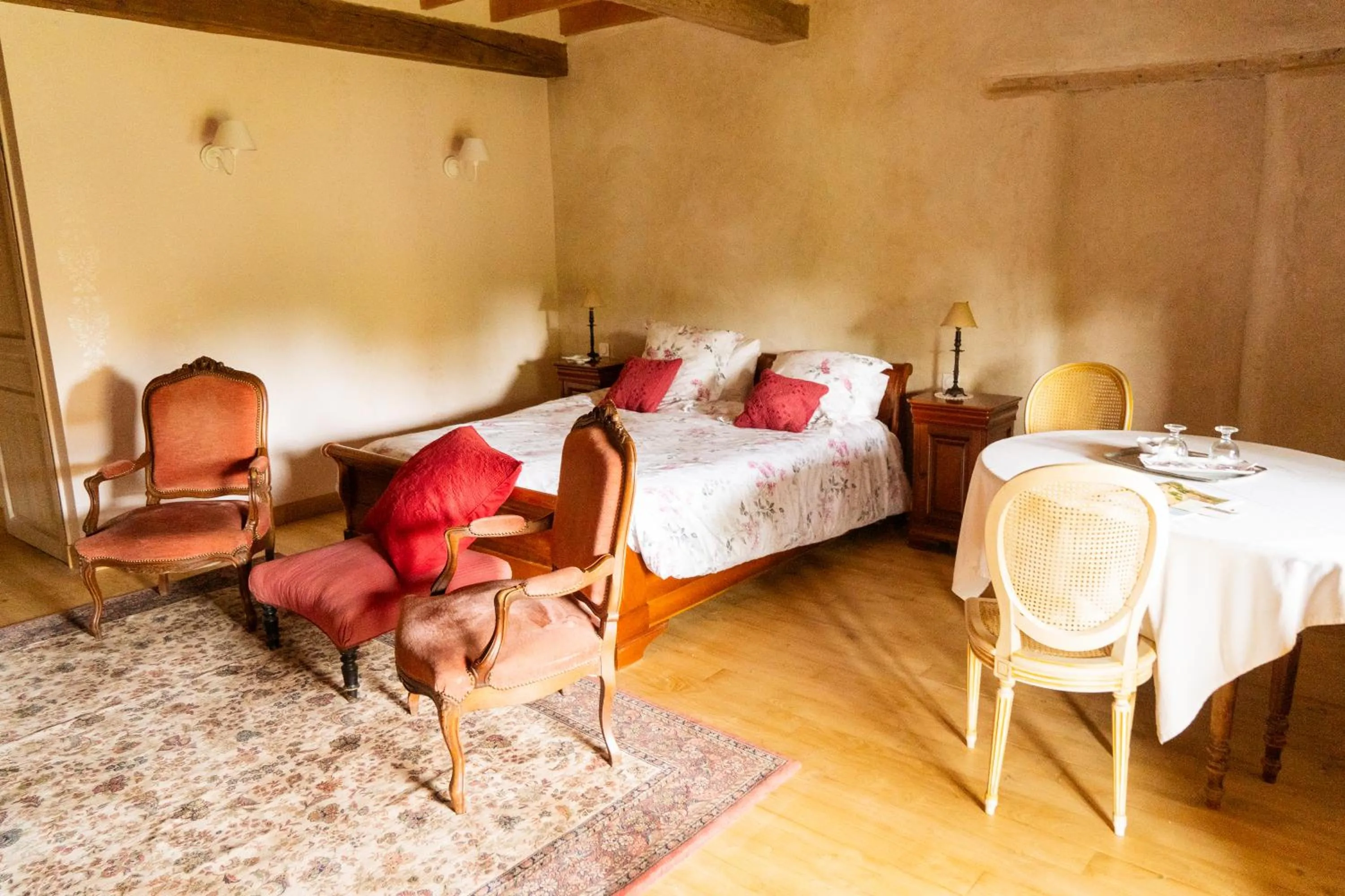 Bed in Le domaine de la Rivalière