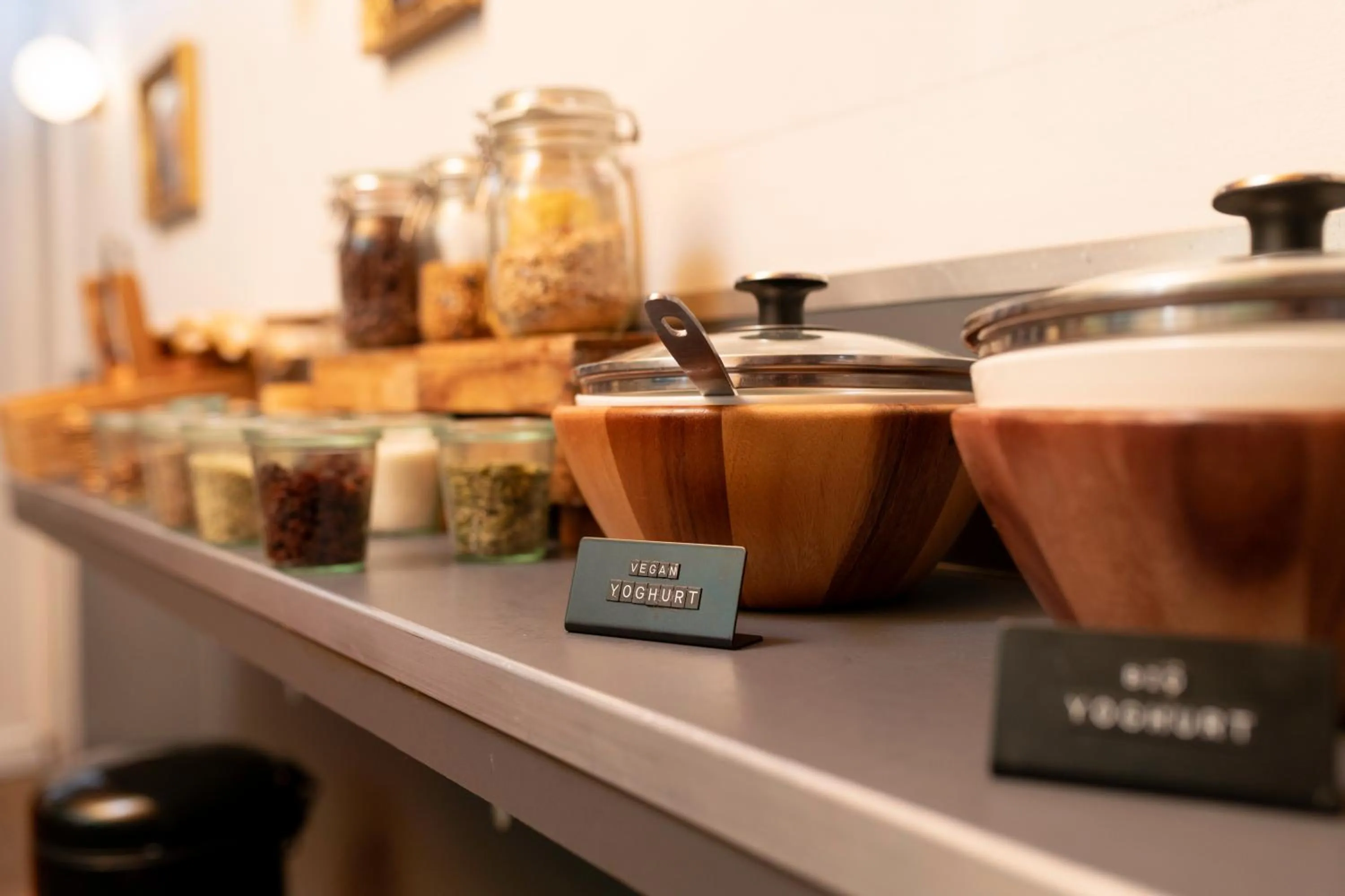 Food close-up in Hotel La Bohème