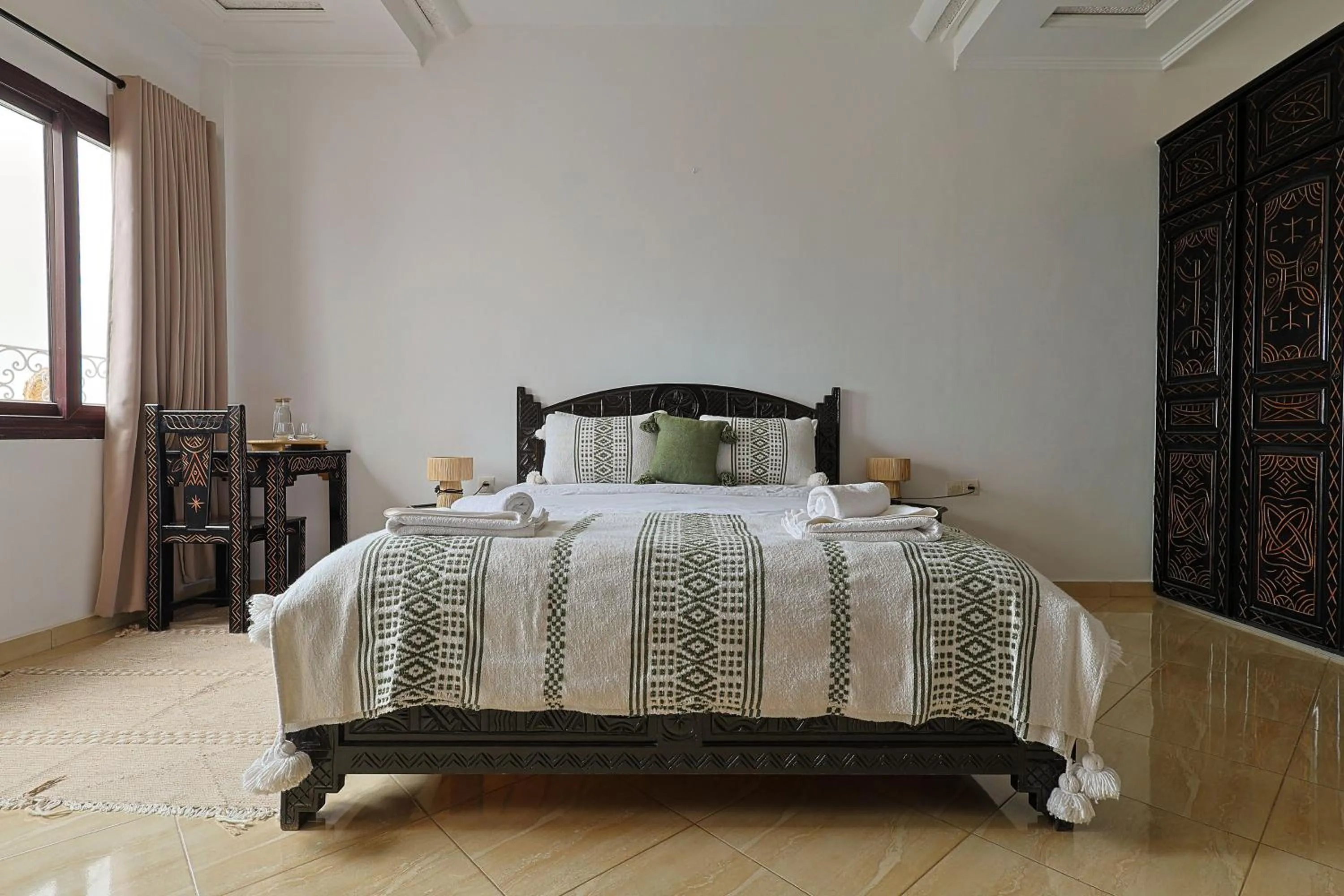 Double Room with Balcony and Sea View in Riad Searenity