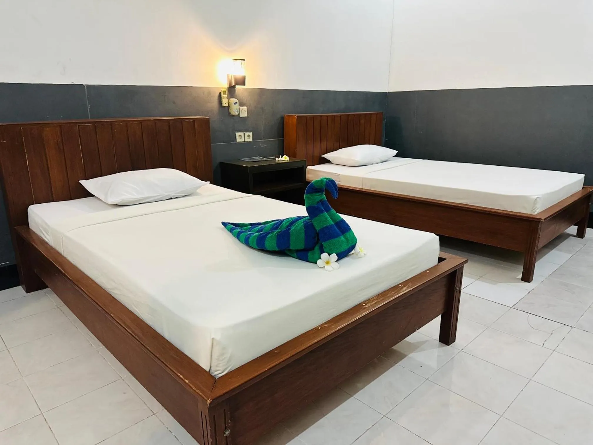 Bed in Creative Bungalow