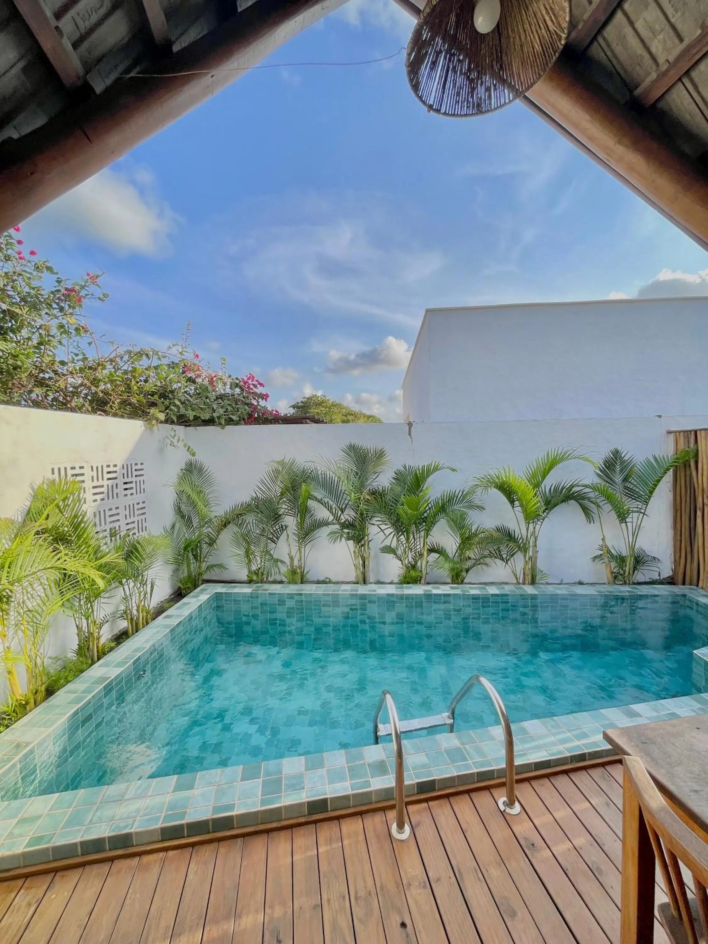Pool view in Pousada Villa di Luna