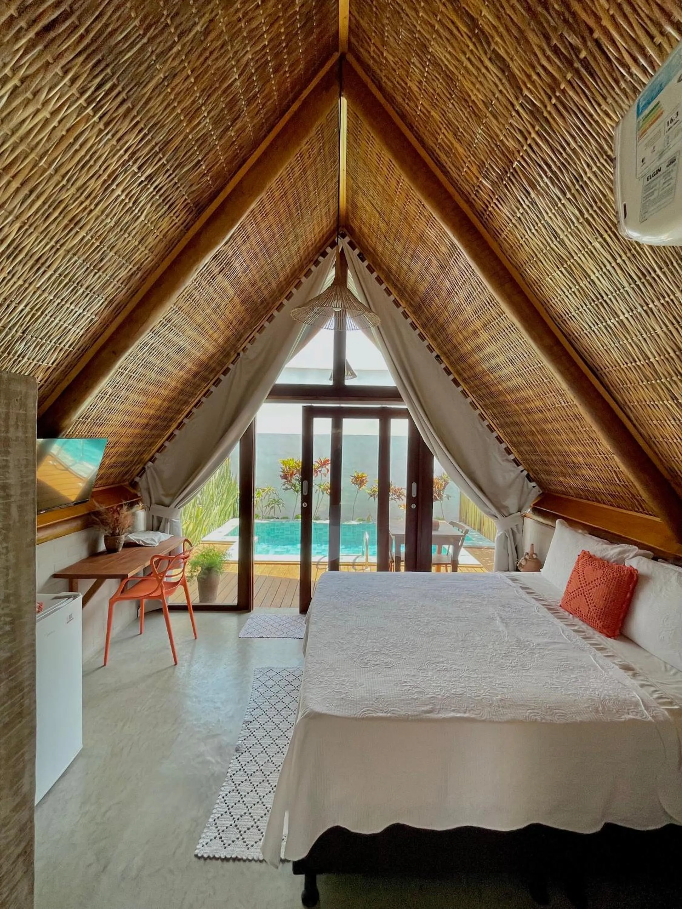 Bed in Pousada Villa di Luna