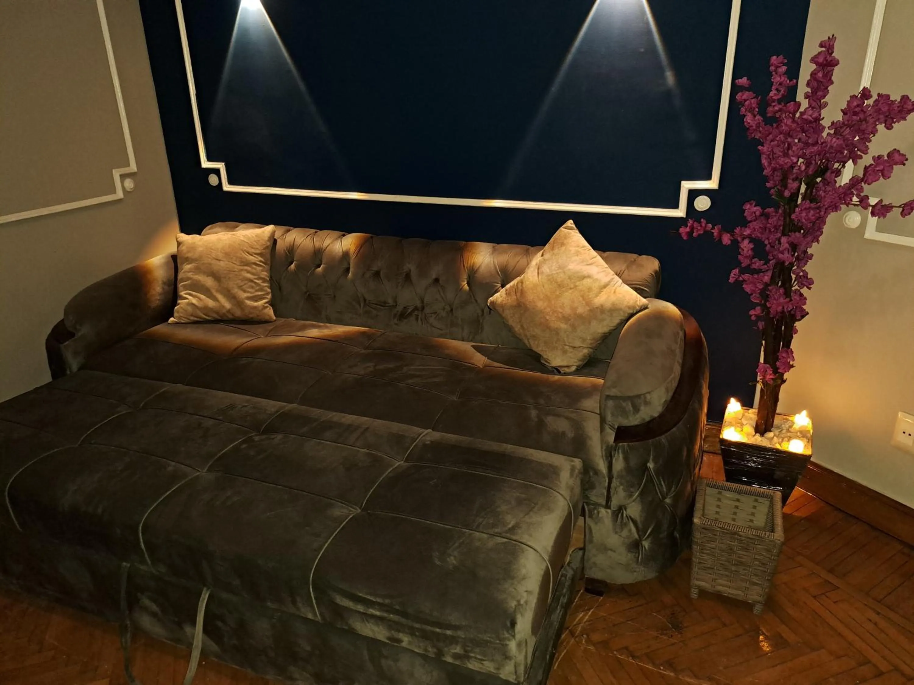 Bed in downtown Family Suites