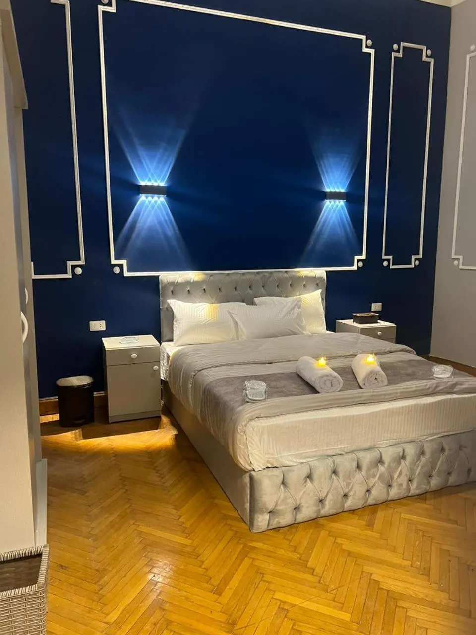 Bedroom, Bed in downtown Family Suites