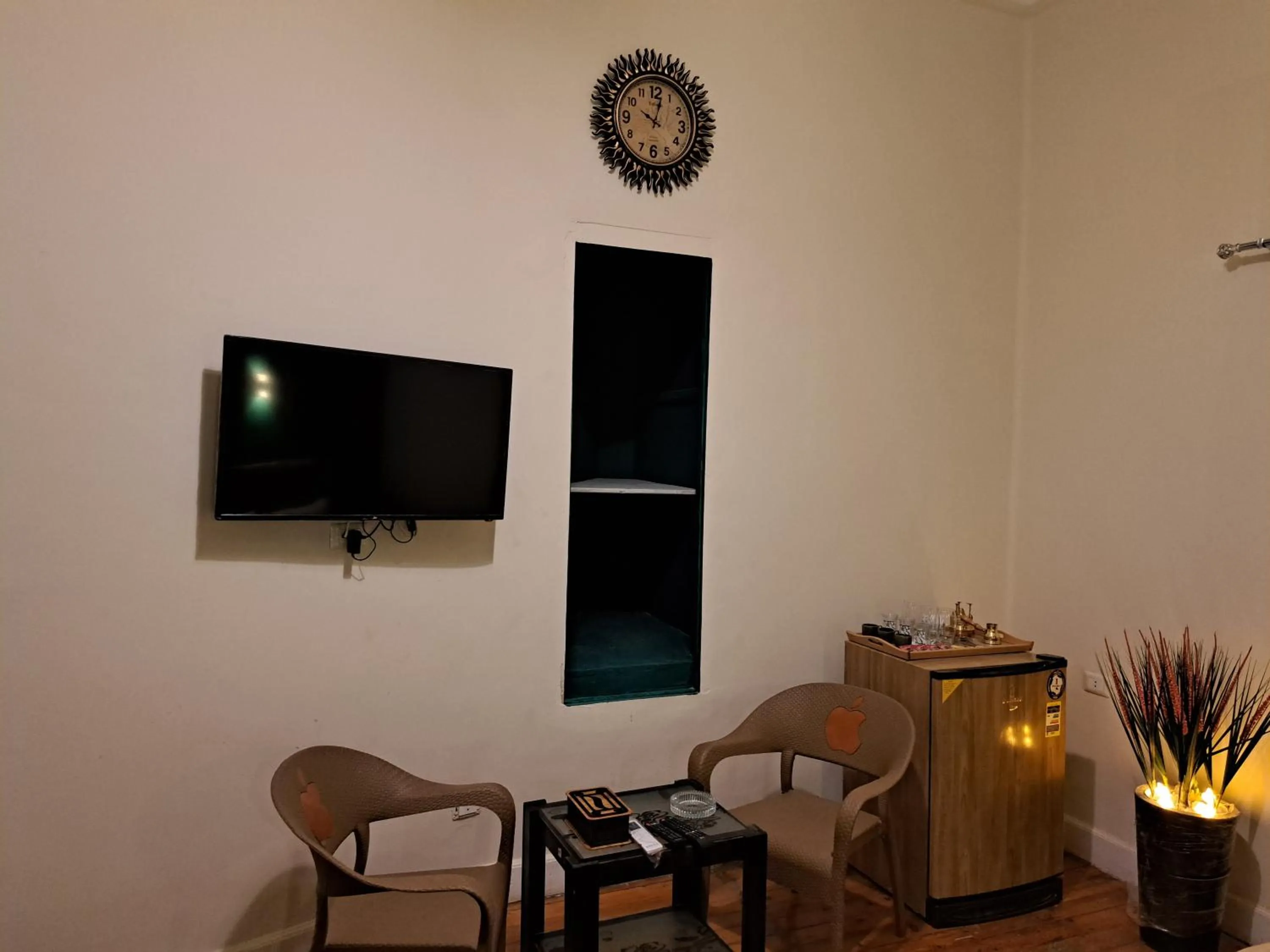 Seating area in downtown Family Suites