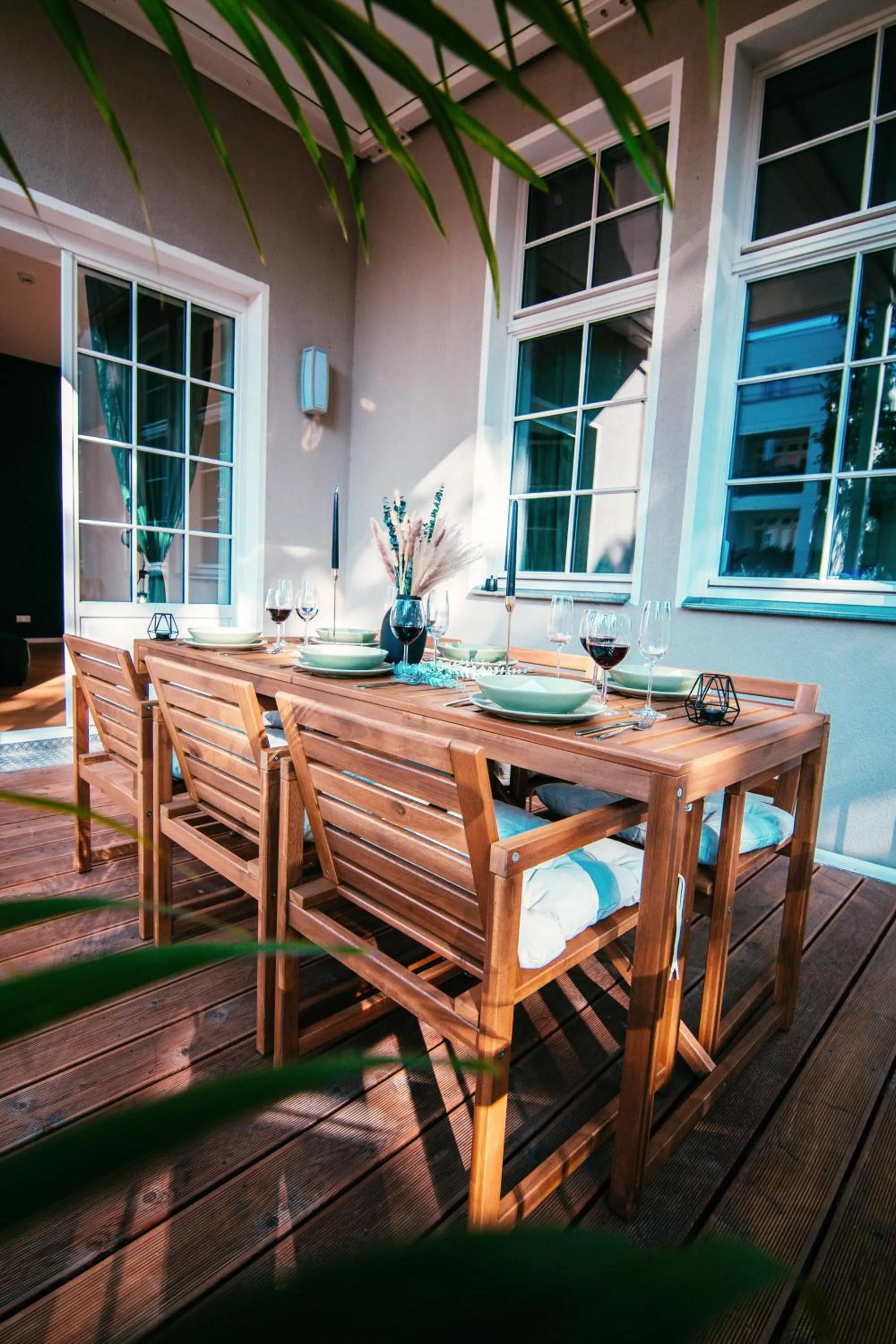 Balcony/Terrace in Oasis Appart - Wohnen im Königspark - Elbhang Dresden - große Terrasse - Netflix - TG