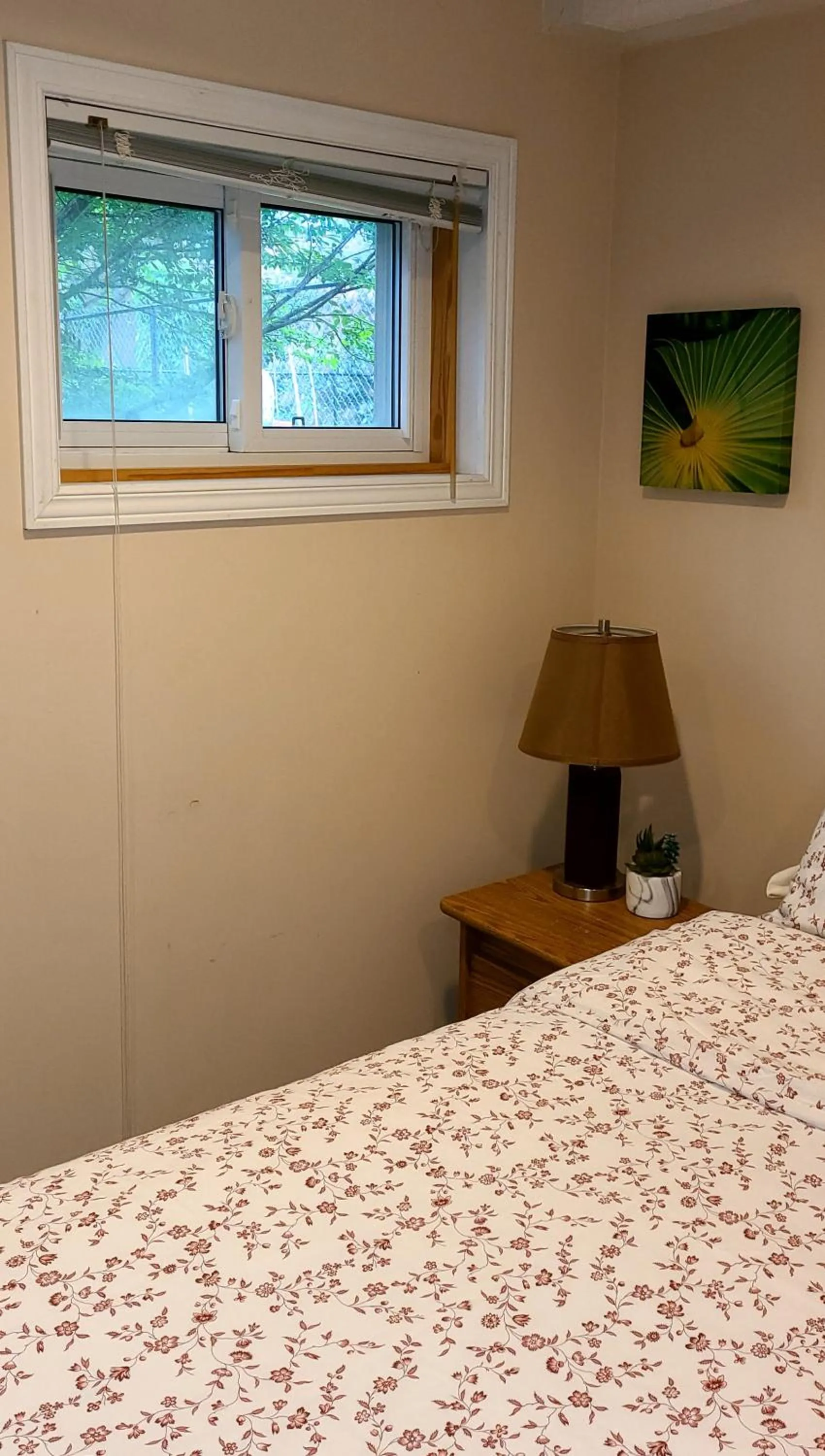 Bed in Spacious and bright unit with natural light.