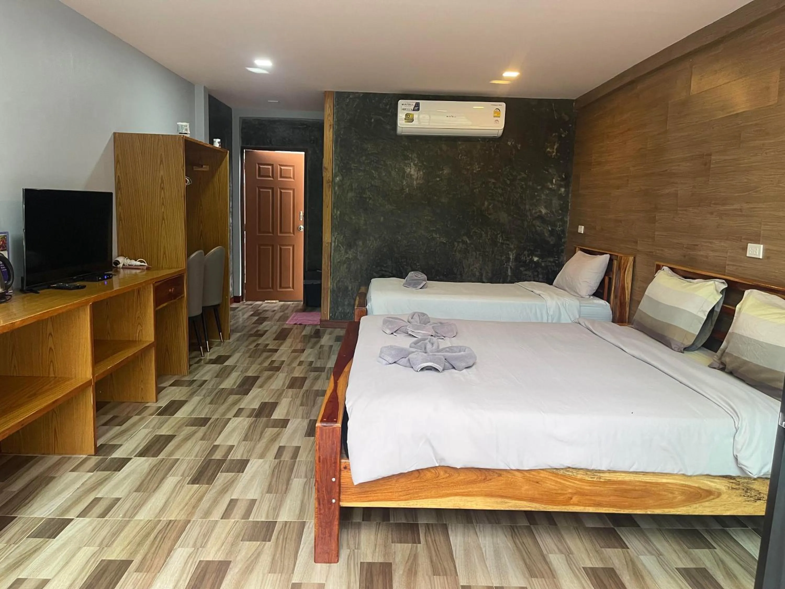 Bed in พบรักรีสอร์ท Pobruk resort