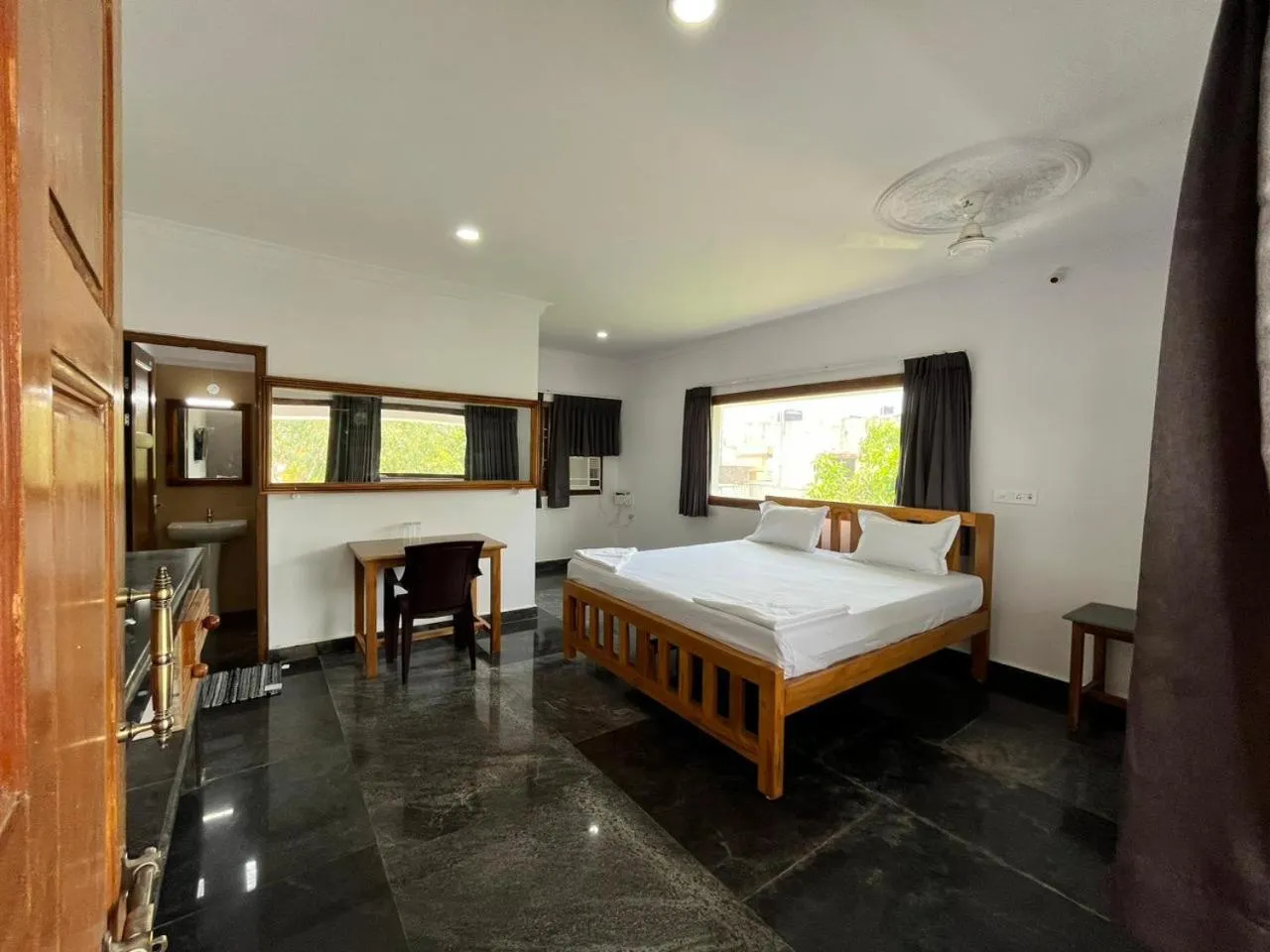 Bed in ANAND Beach Guesthouse by Moonrocks