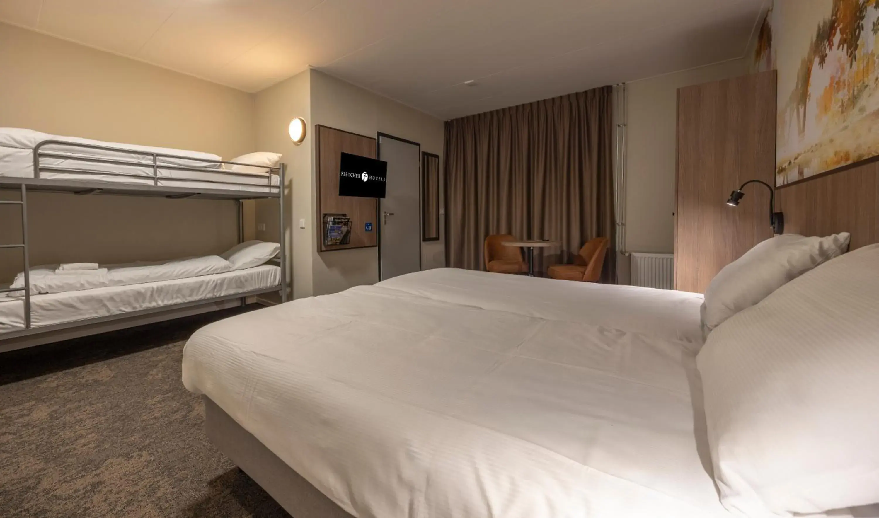 Bedroom, Bed in Fletcher Hotel-Restaurant Mooi Veluwe Bedroom, Bed in Fletcher Hotel-Restaurant Mooi Veluwe