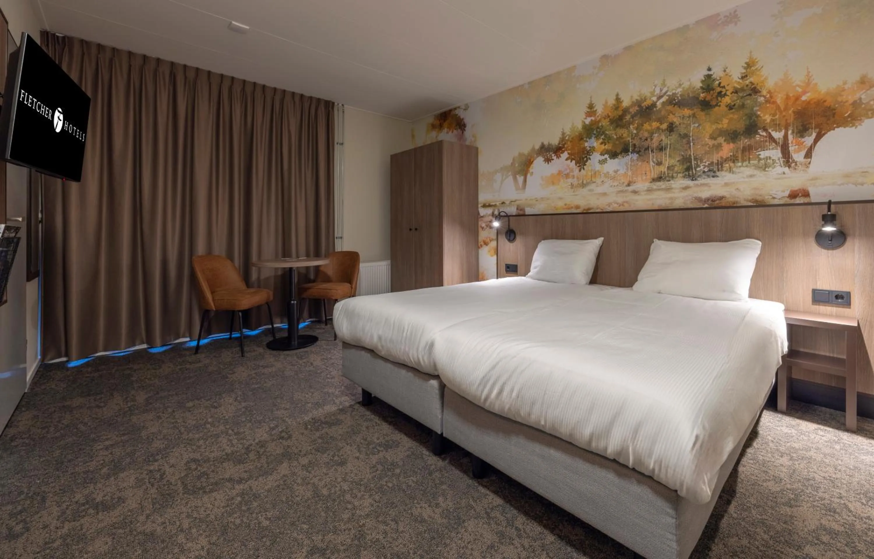 Bedroom, Bed in Fletcher Hotel-Restaurant Mooi Veluwe