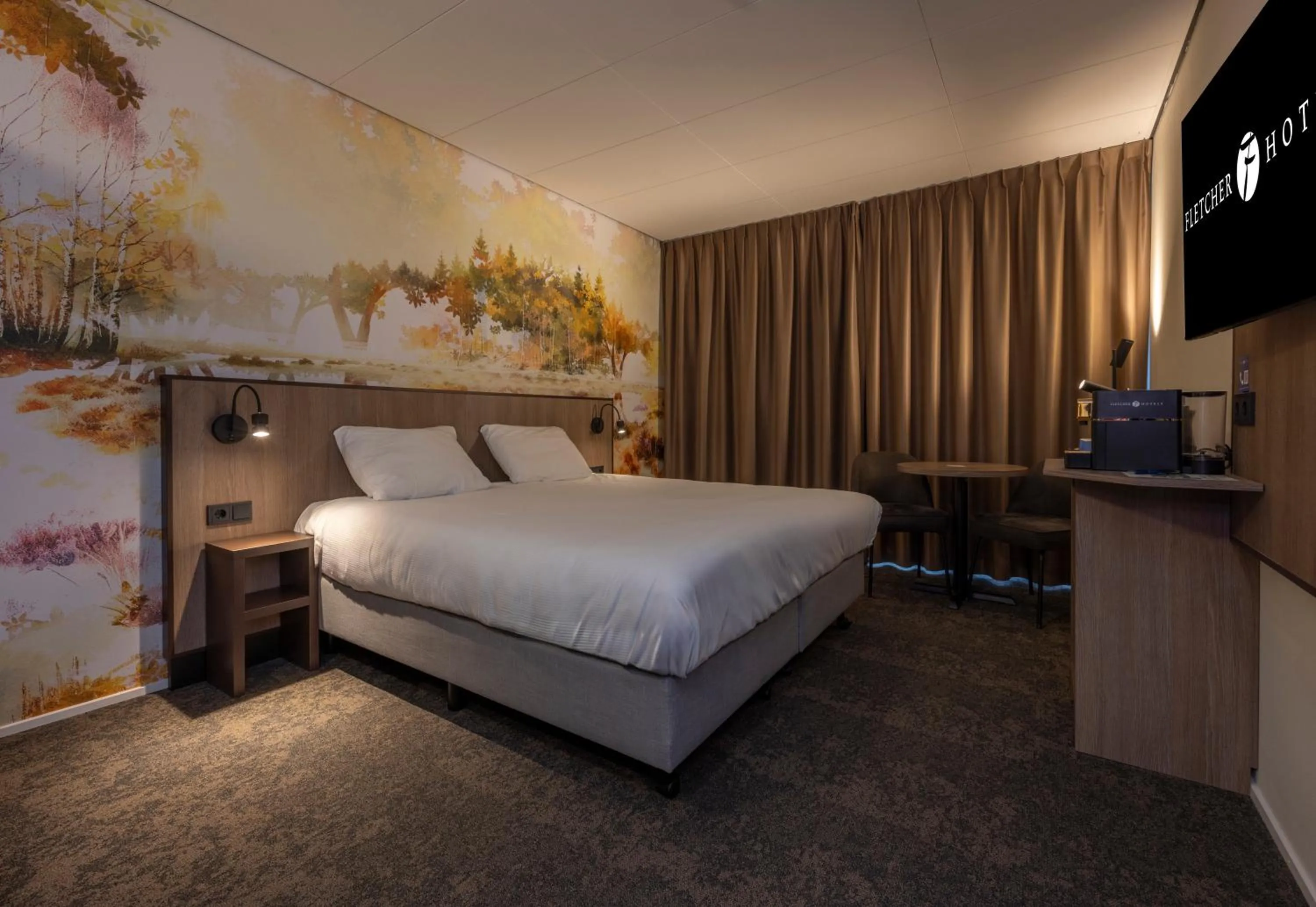 Bedroom, Bed in Fletcher Hotel-Restaurant Mooi Veluwe