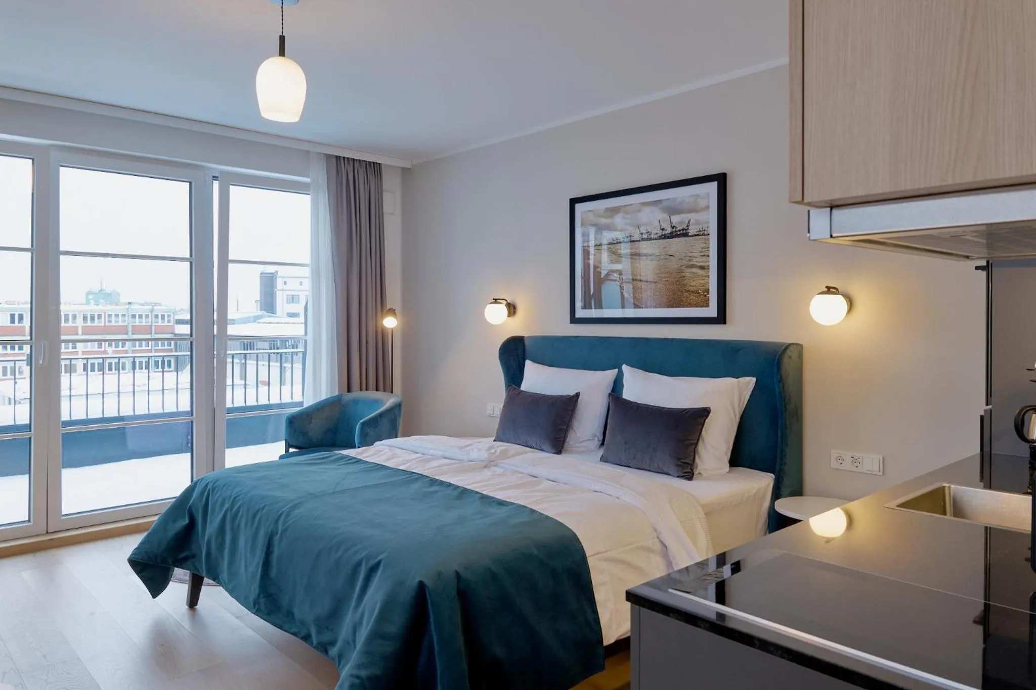 Bed in Arbio I Makro Apartments