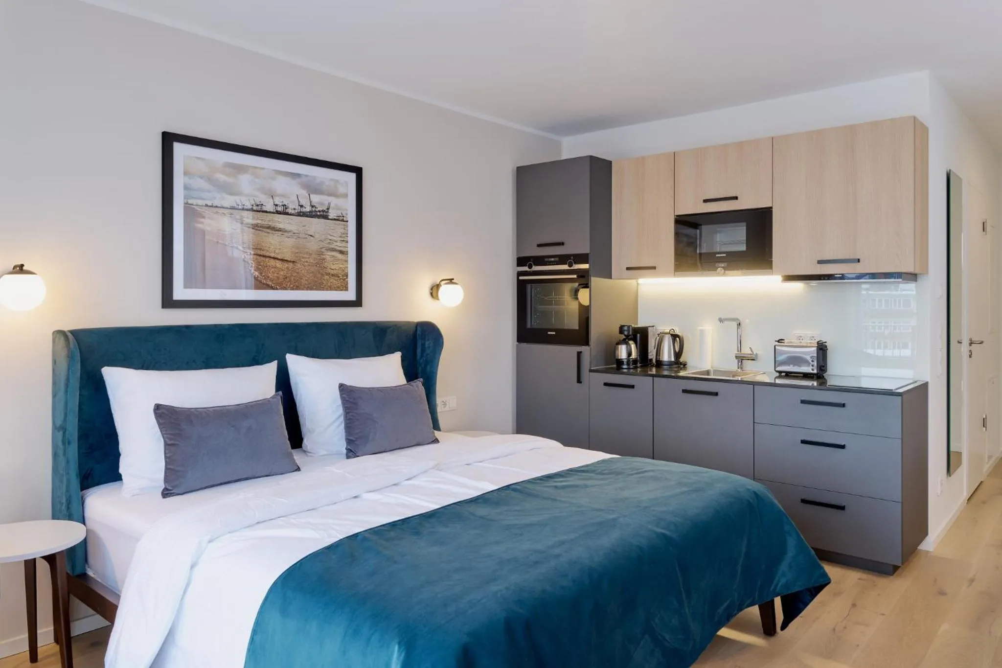 Bed in Arbio I Makro Apartments