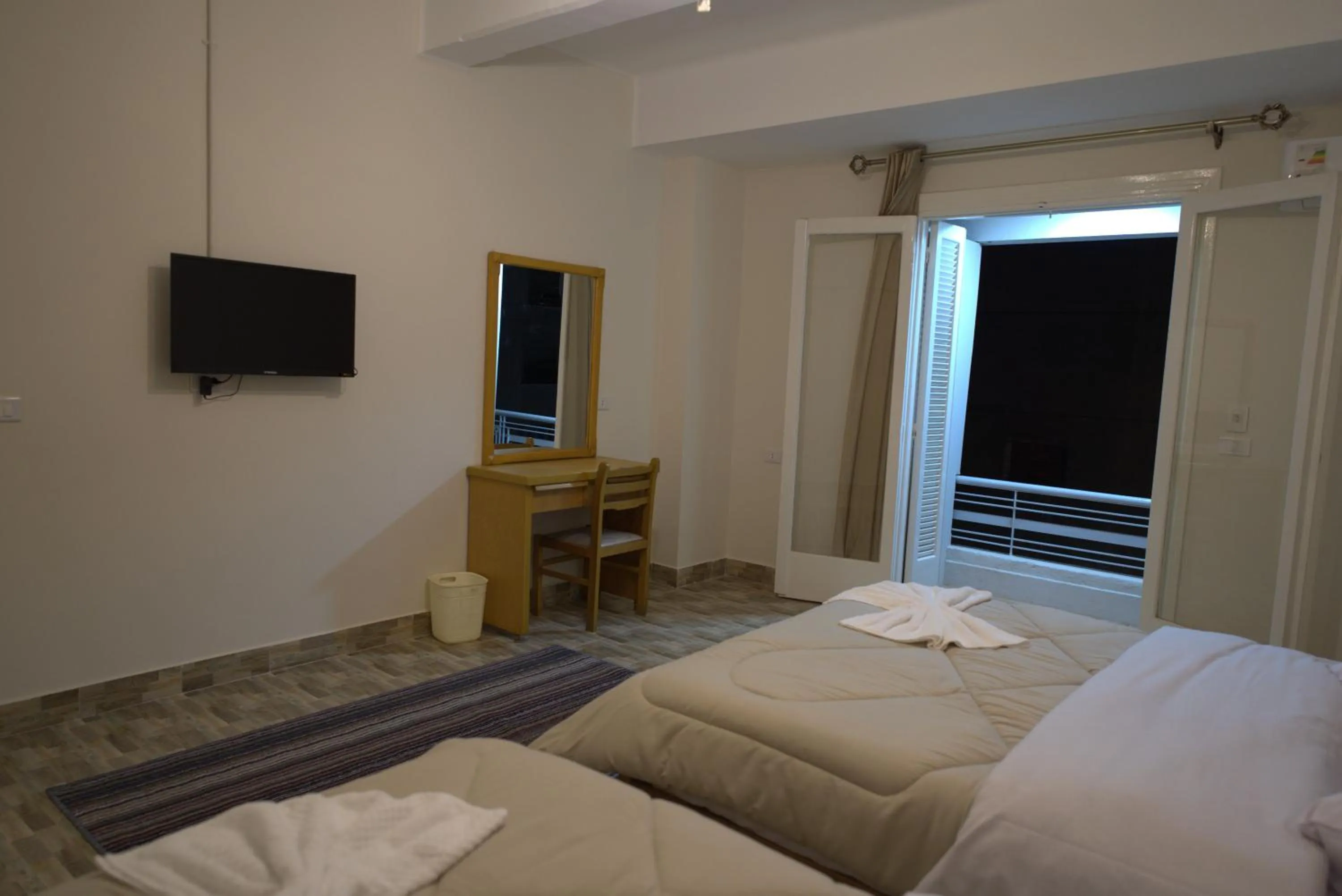 Bed in Central Cairo Hotel