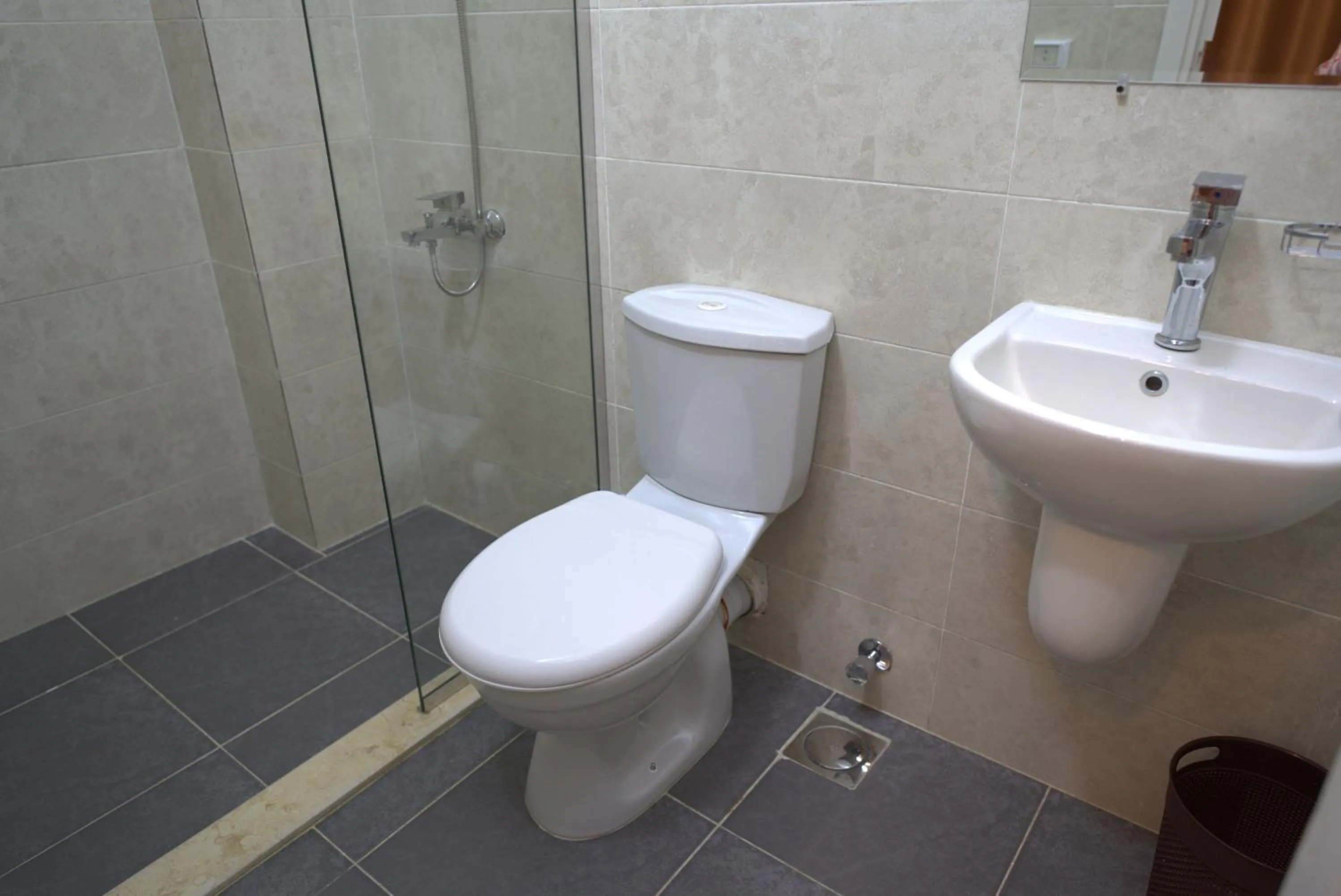 Shower in Central Cairo Hotel