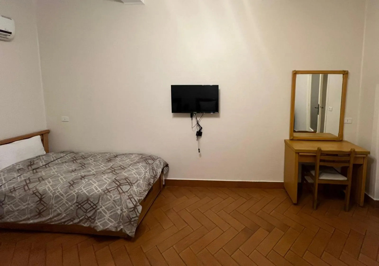 Bed in Central Cairo Hotel