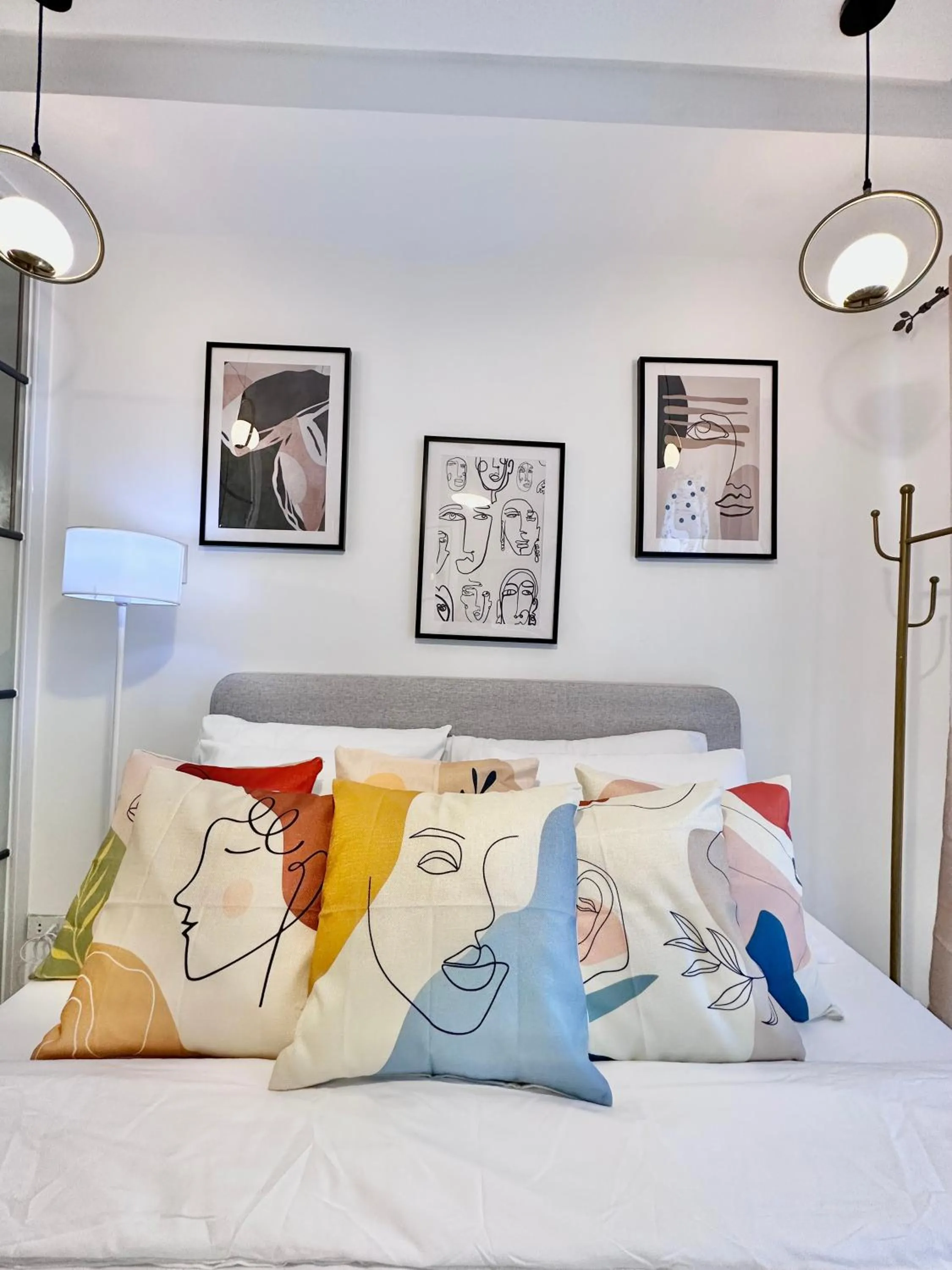 Bed in Scandinavian 1 BR beside SM CDO w POOL and Netflix