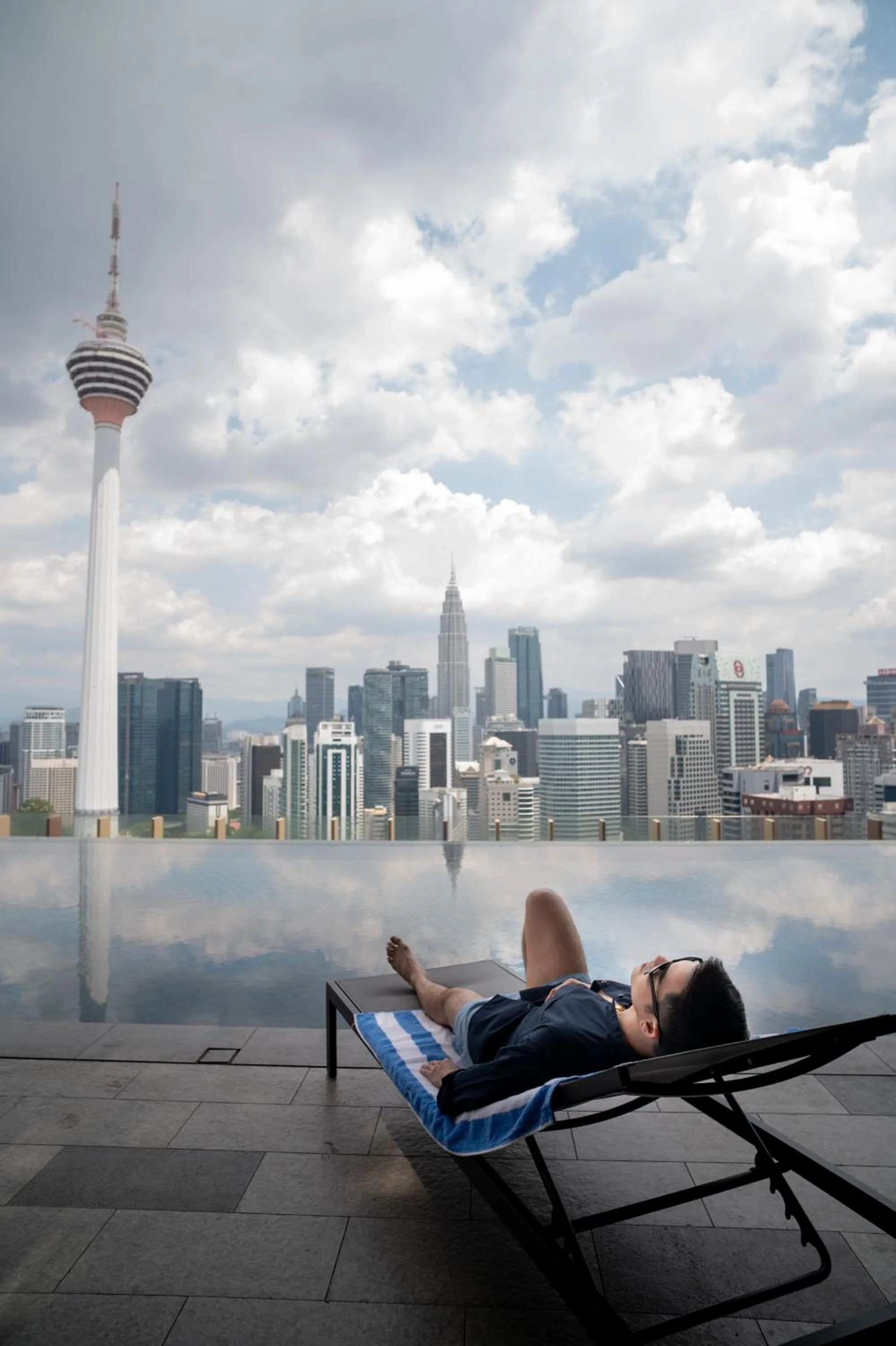 Pool view in Ceylonz Leisure Suites KLCC Bukit Bintang