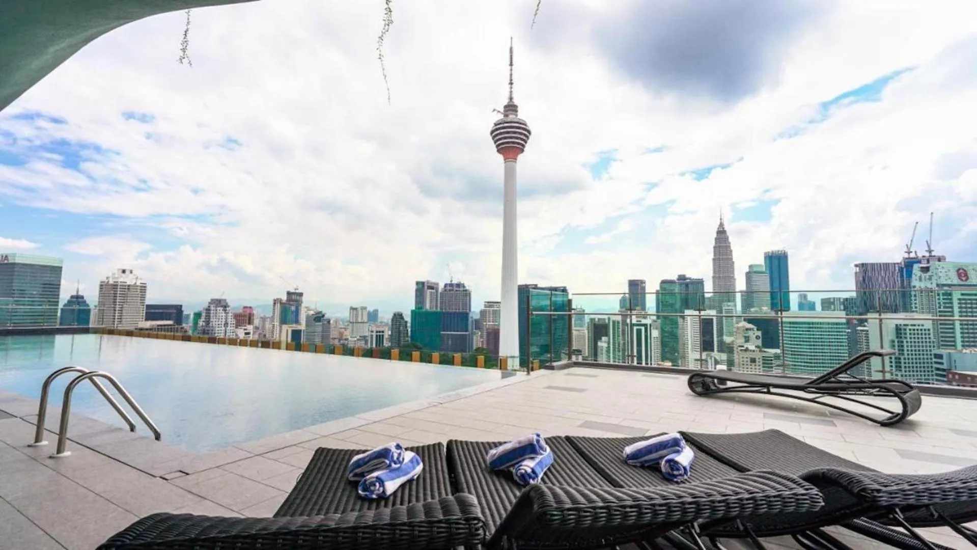 Pool view in Ceylonz Leisure Suites KLCC Bukit Bintang
