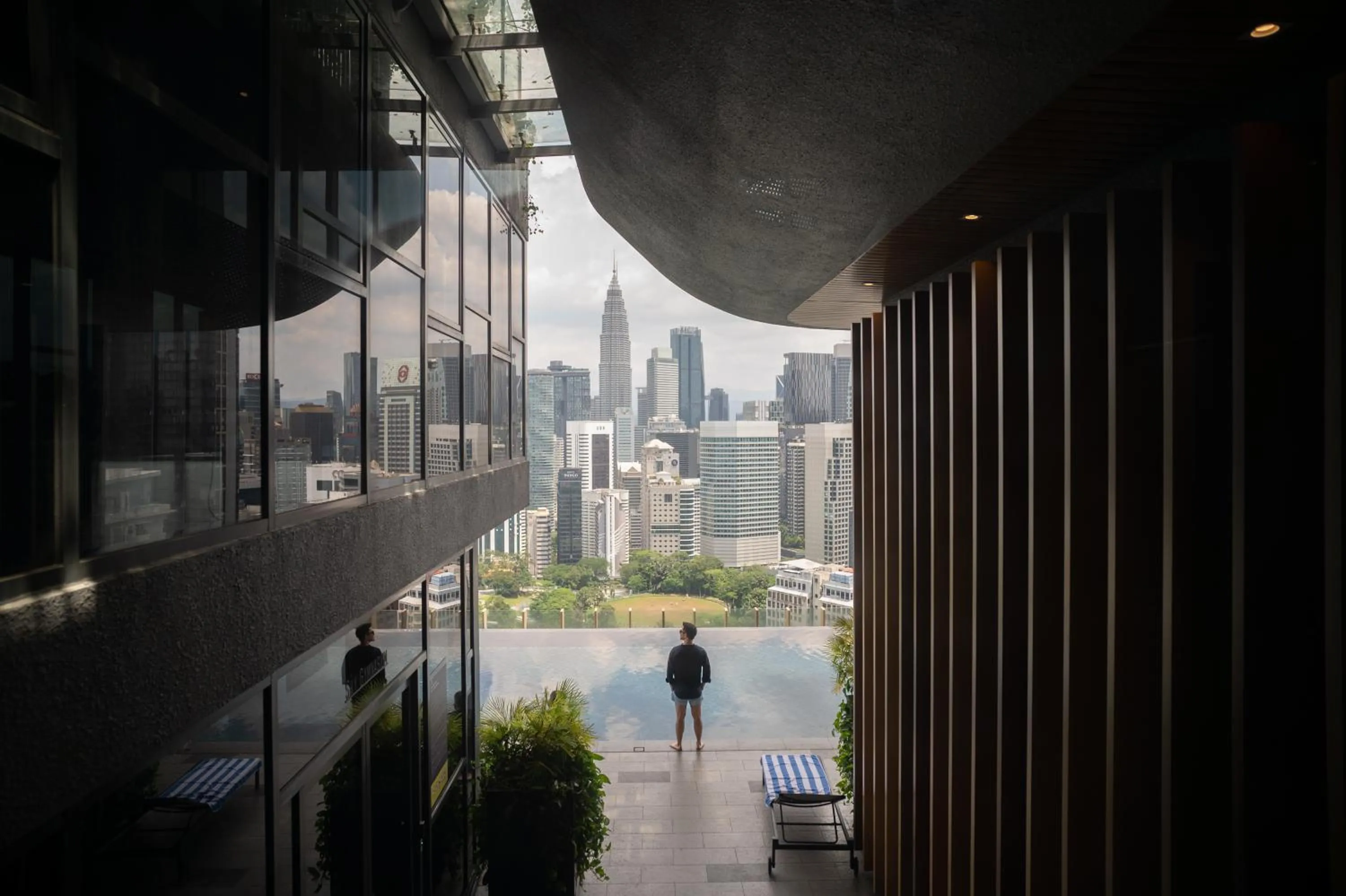 Pool view in Ceylonz Leisure Suites KLCC Bukit Bintang