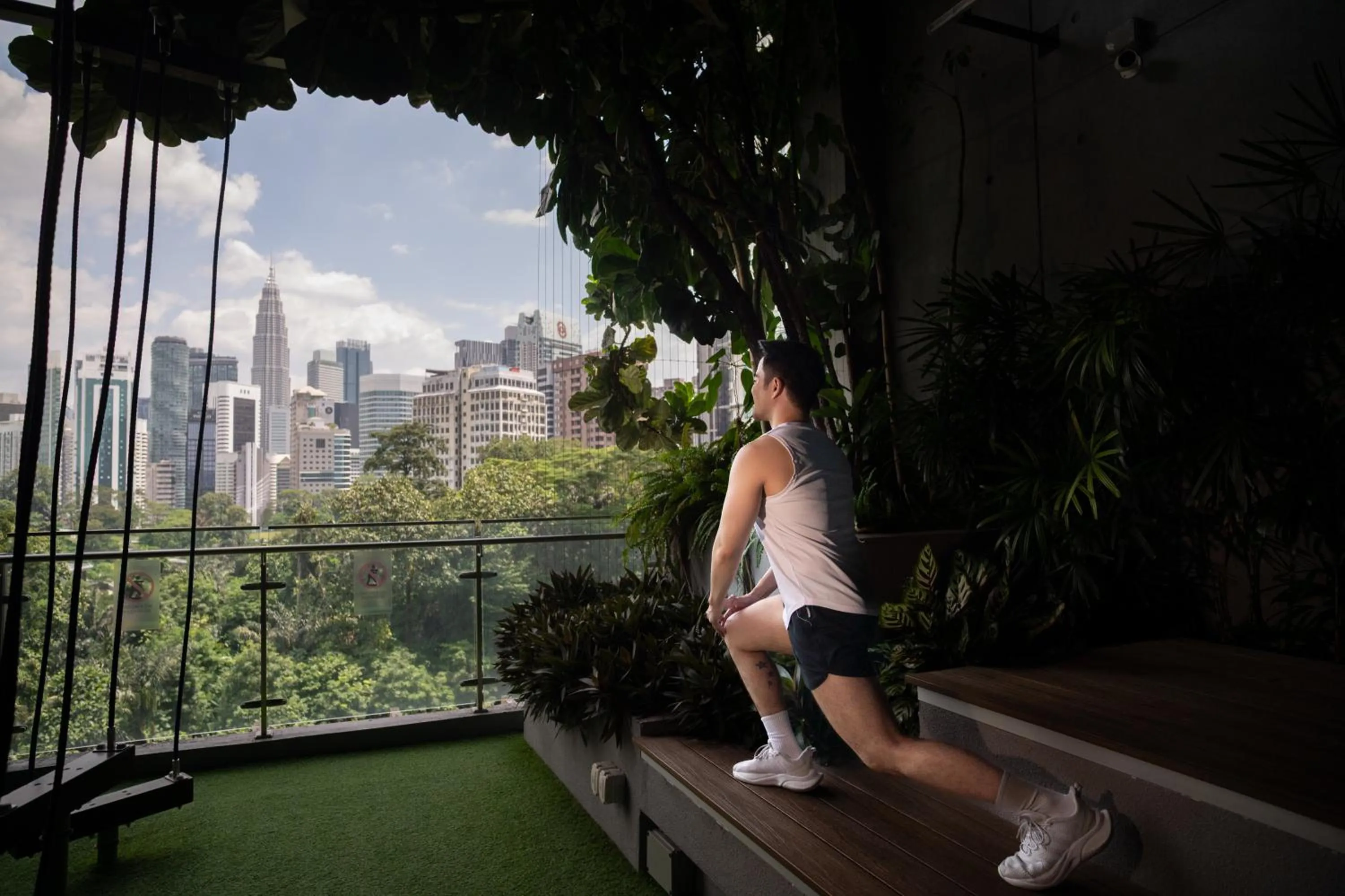 Balcony/Terrace in Ceylonz Leisure Suites KLCC Bukit Bintang