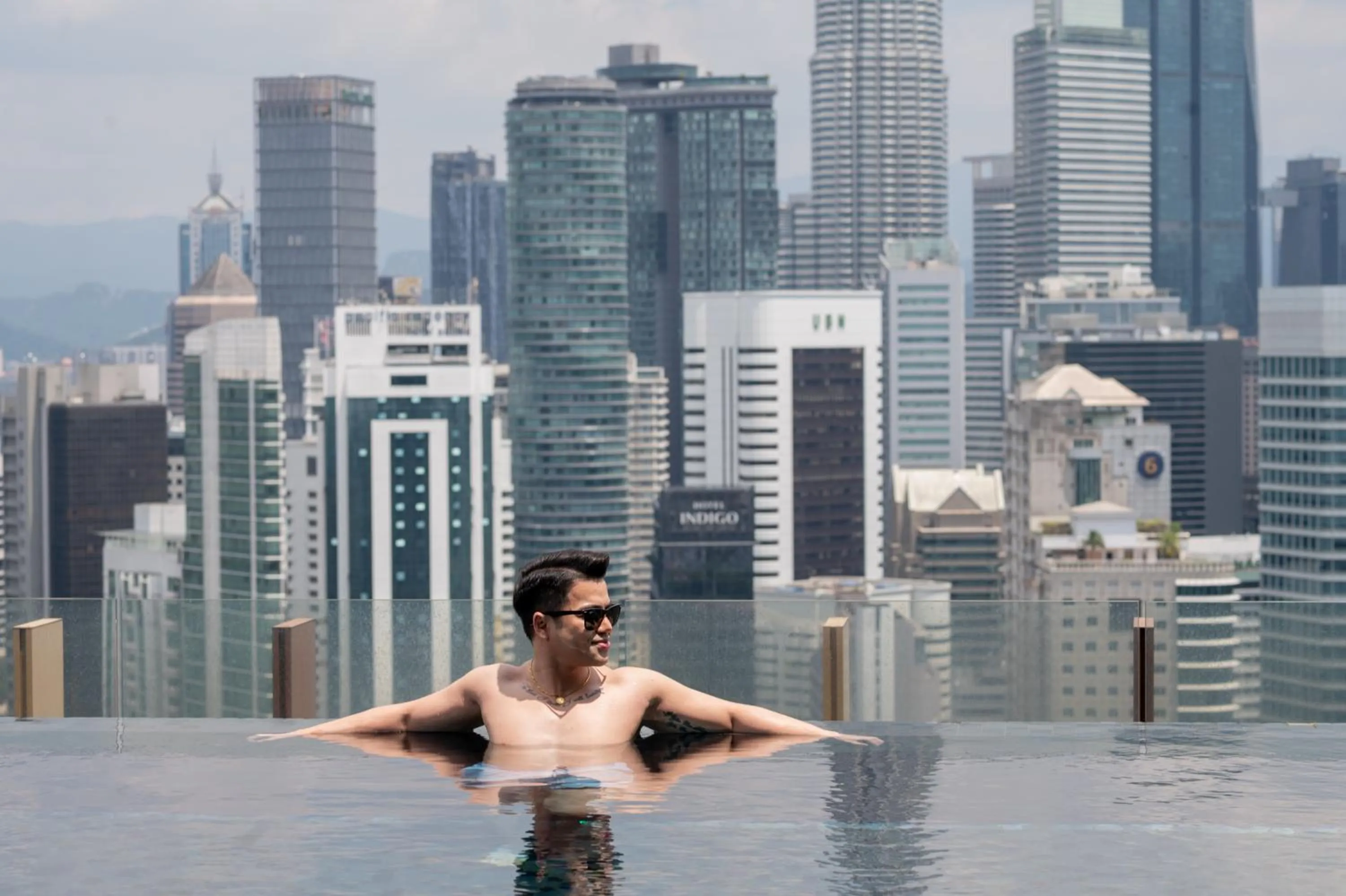 Pool view in Ceylonz Leisure Suites KLCC Bukit Bintang