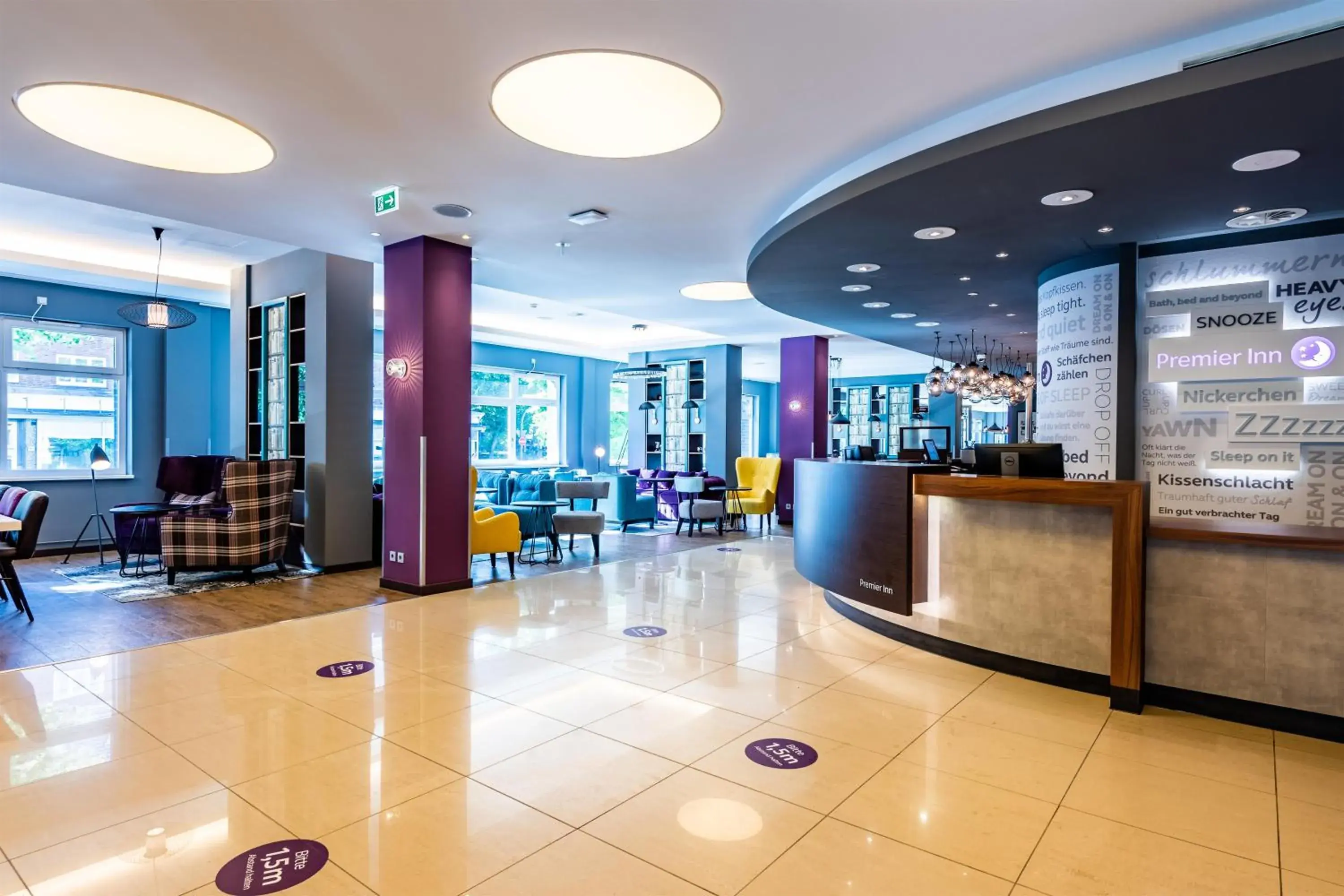 Lobby or reception in Premier Inn Hamburg City Alster Lobby or reception in Premier Inn Hamburg City Alster