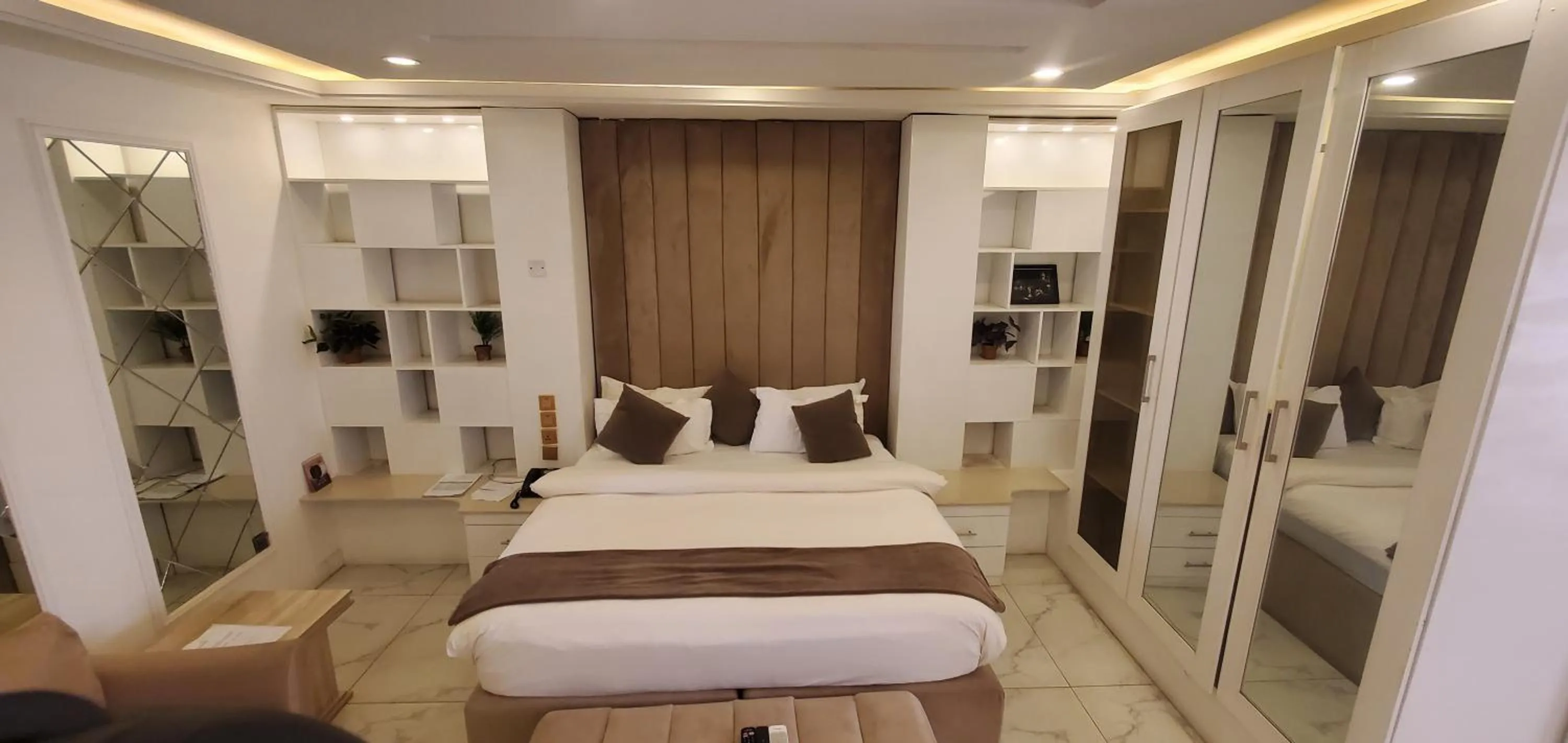 Bed in The Palms Hotel