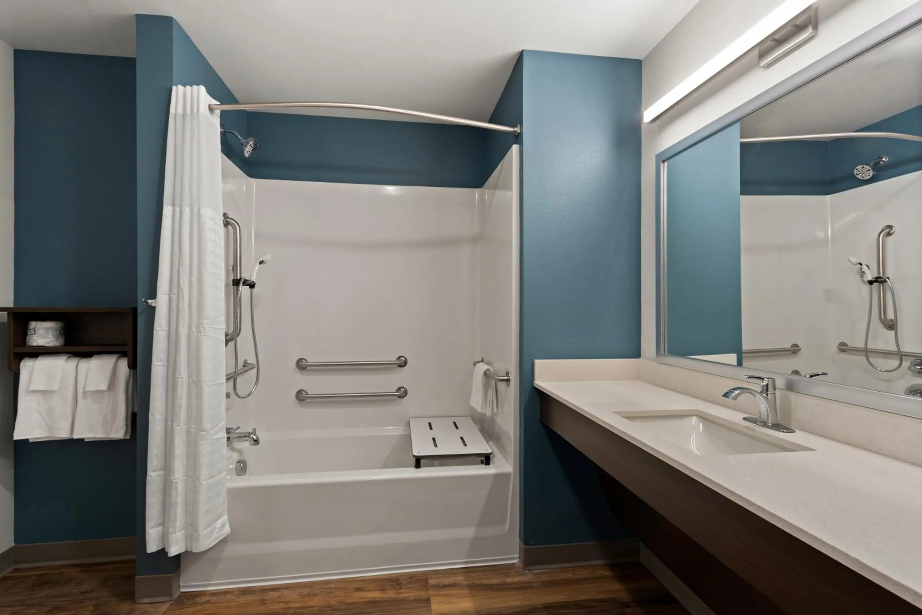 Bathroom in WoodSpring Suites Tolleson - Phoenix West