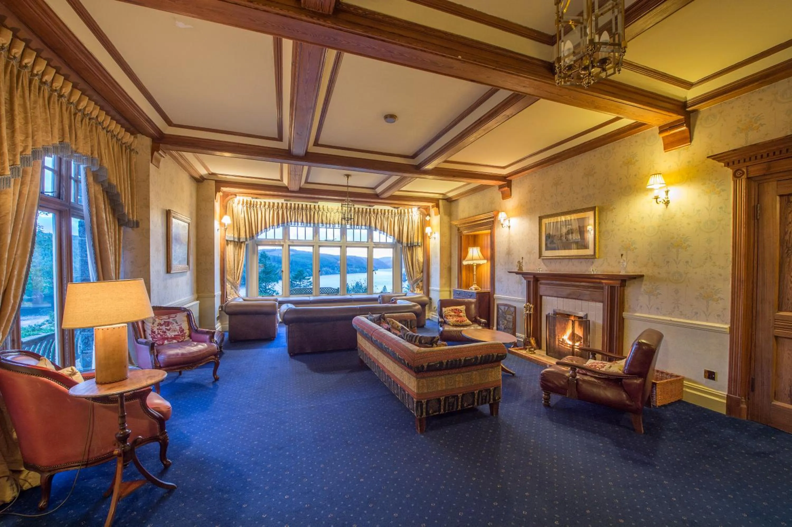 Seating area in Lake Vyrnwy Hotel & Spa