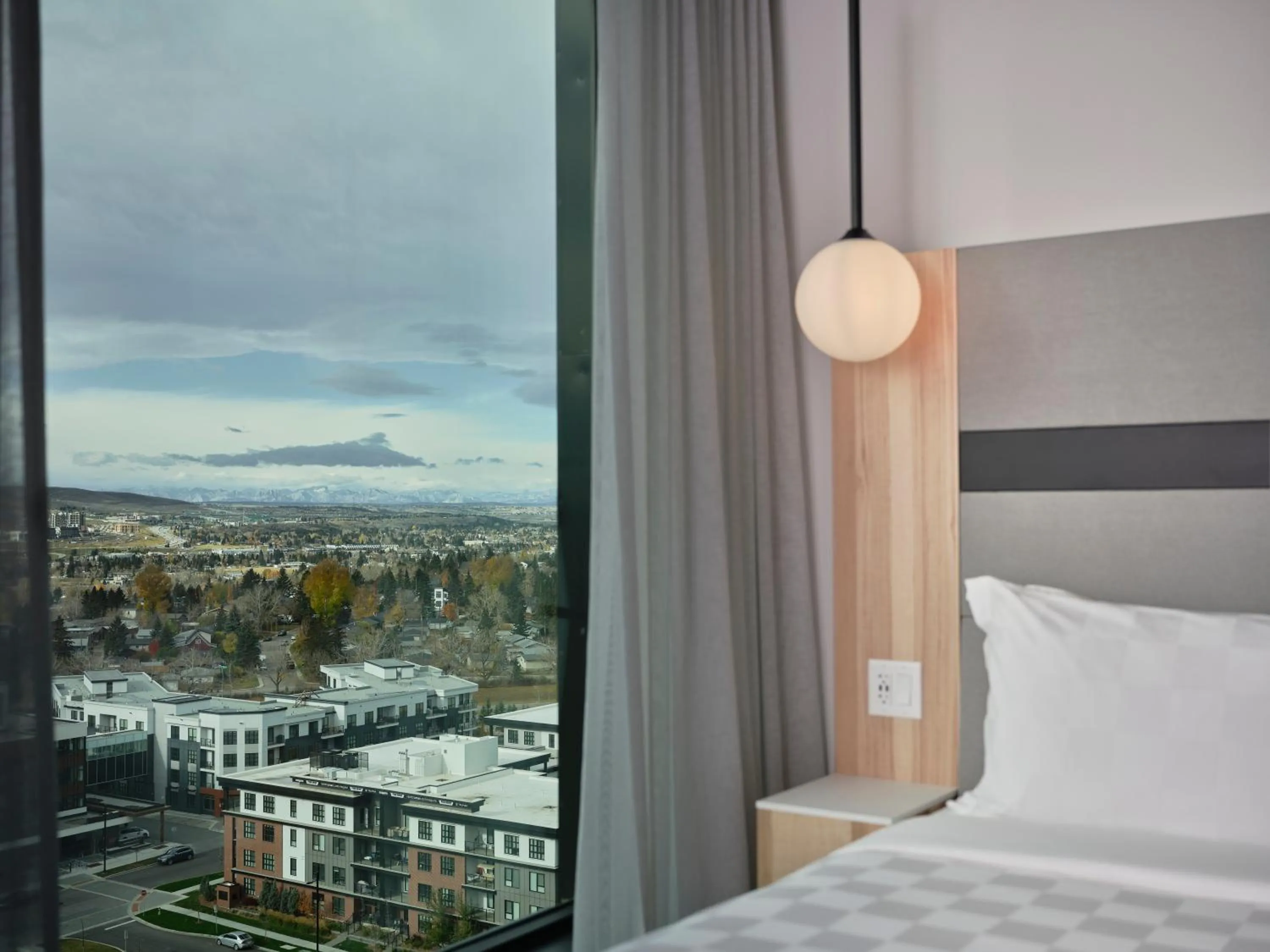 View (from property/room), Bed in Alt Hotel Calgary University District