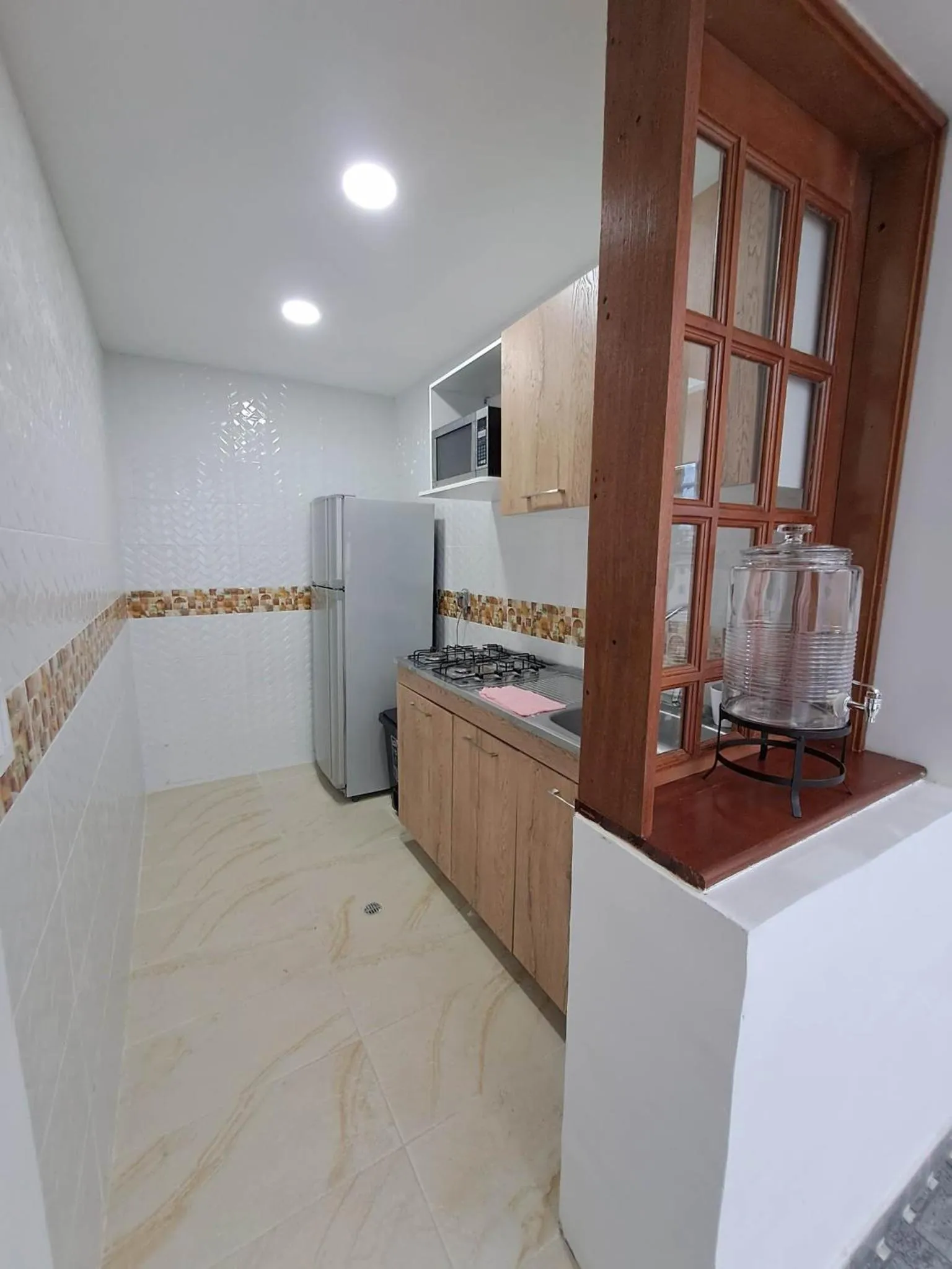 Kitchen or kitchenette in Makarena Hostel