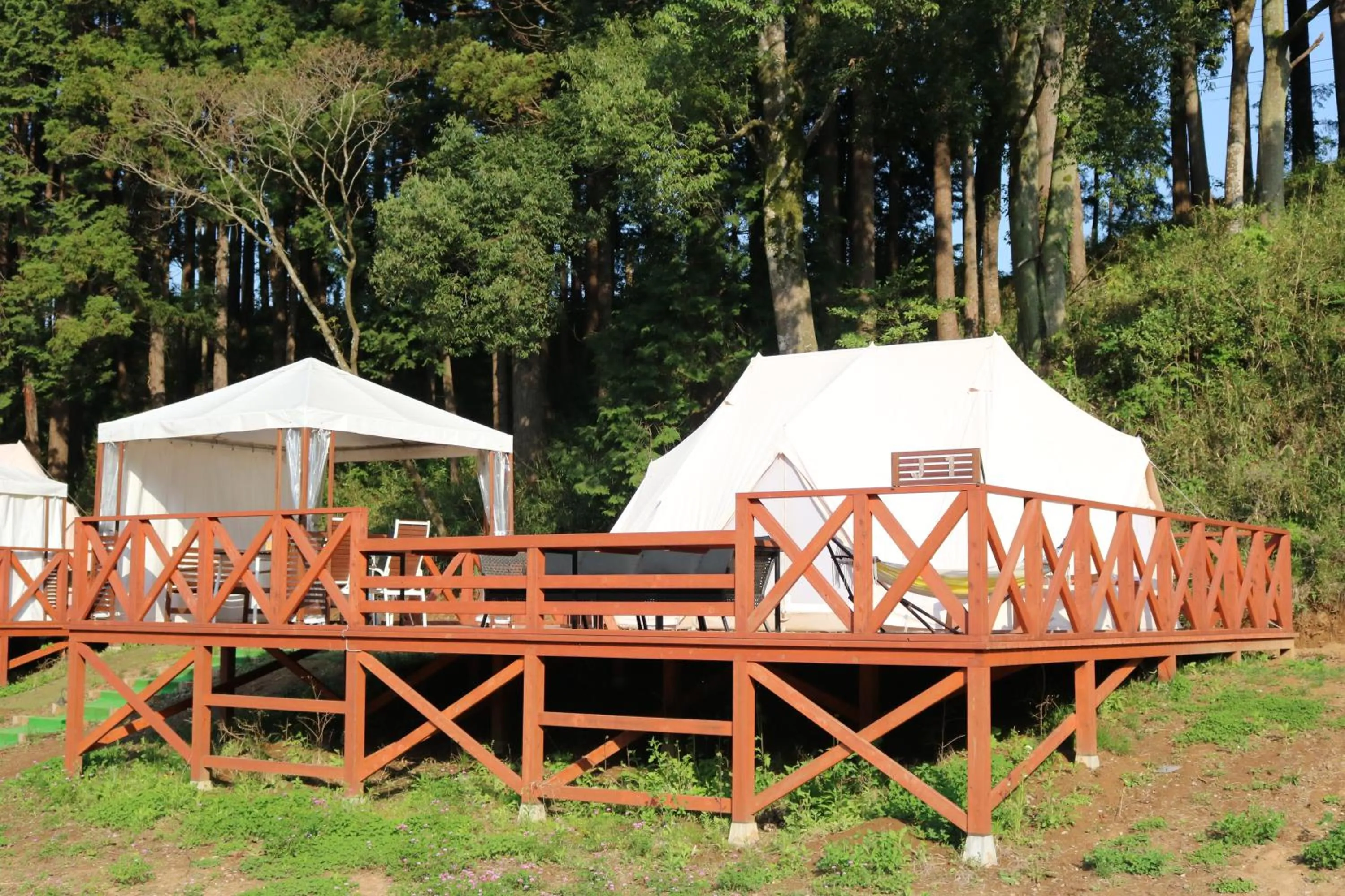 Glamping Family Suite in THE FARM Resort Japan