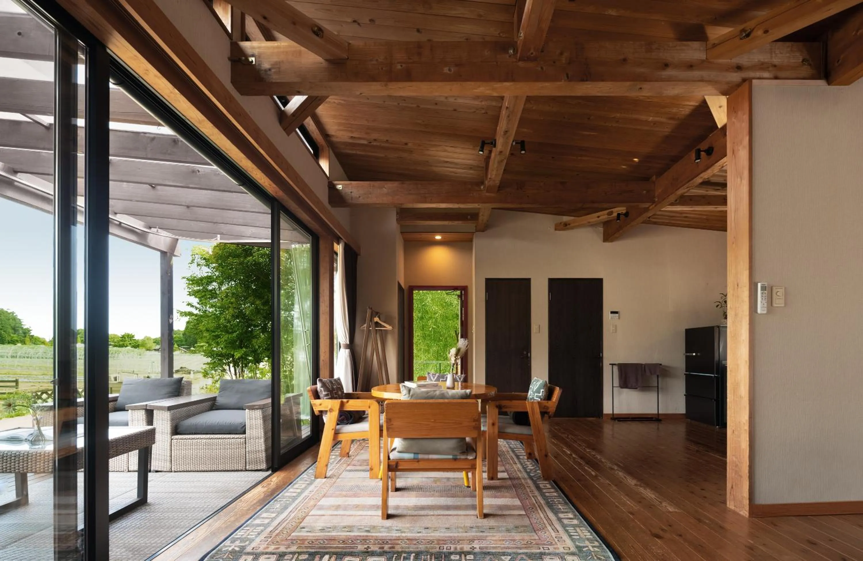 Living room in THE FARM Resort Japan