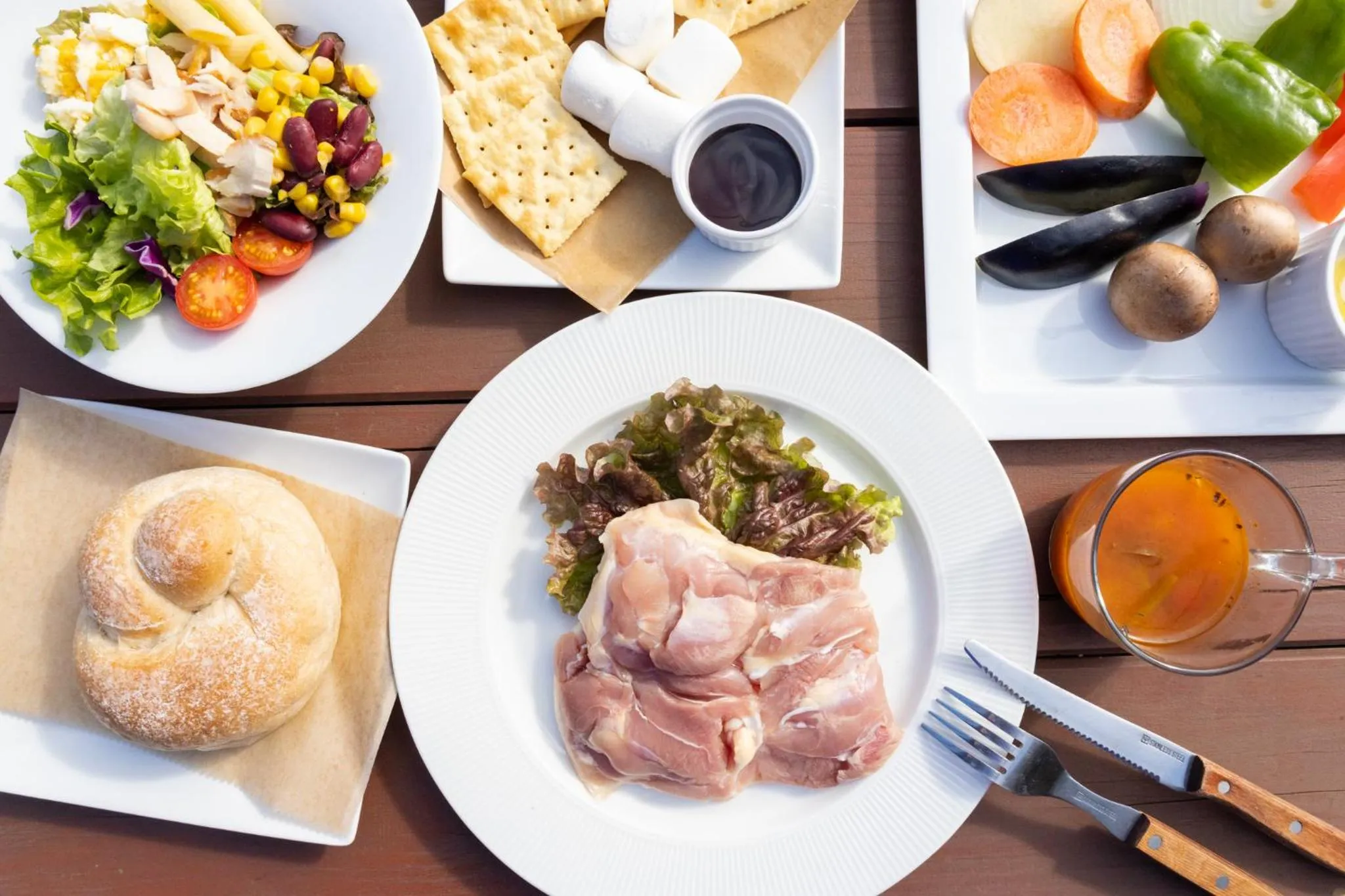 Food and drinks in THE FARM Resort Japan