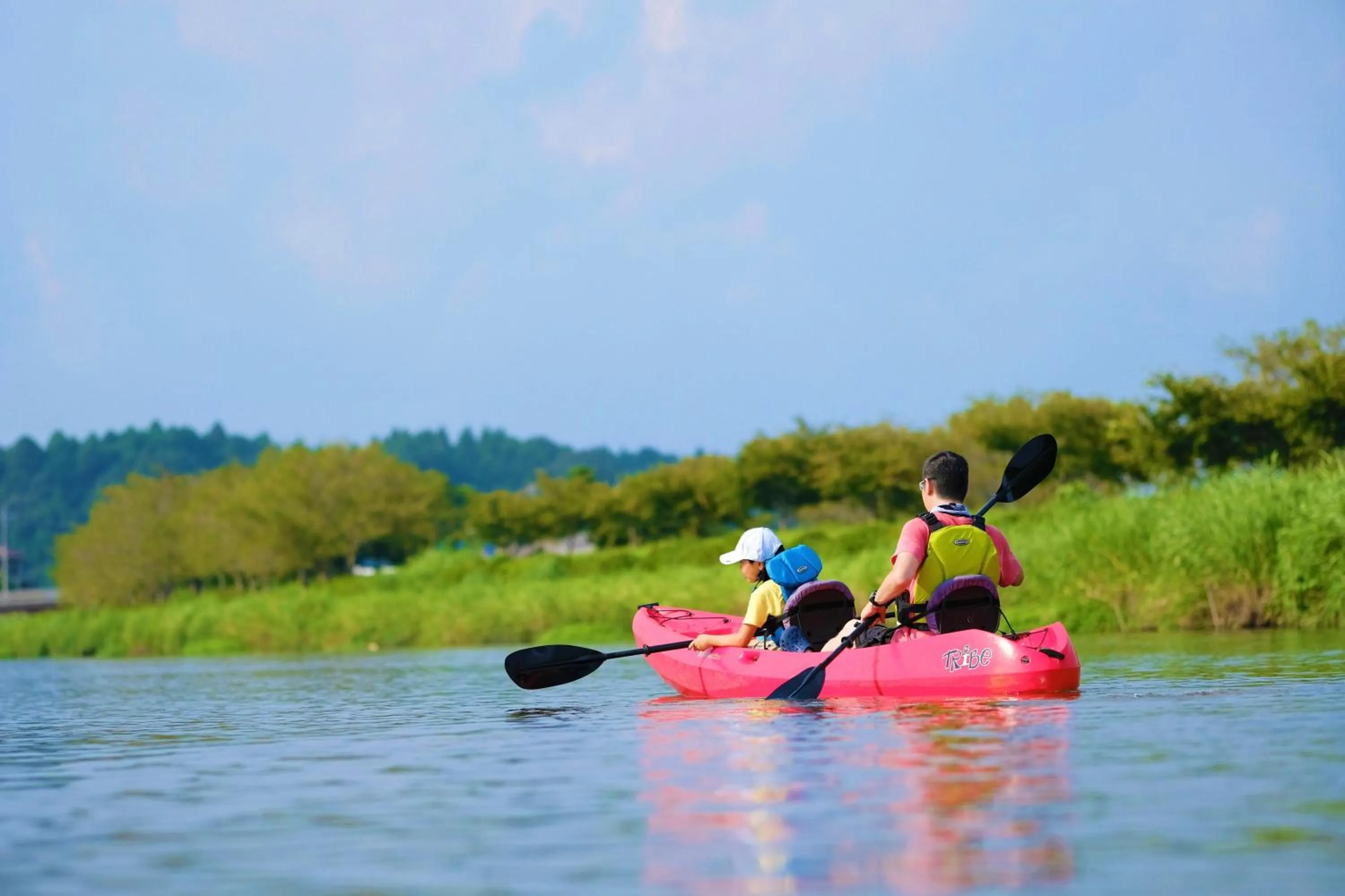 Canoeing in THE FARM Resort Japan